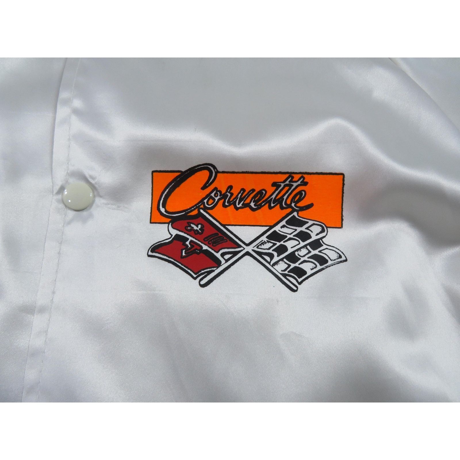Other Corvette Racing Baseball Bomber White Jacket Sz L 1980s Size US L / EU 52-54 / 3 - 2 Thumbnail