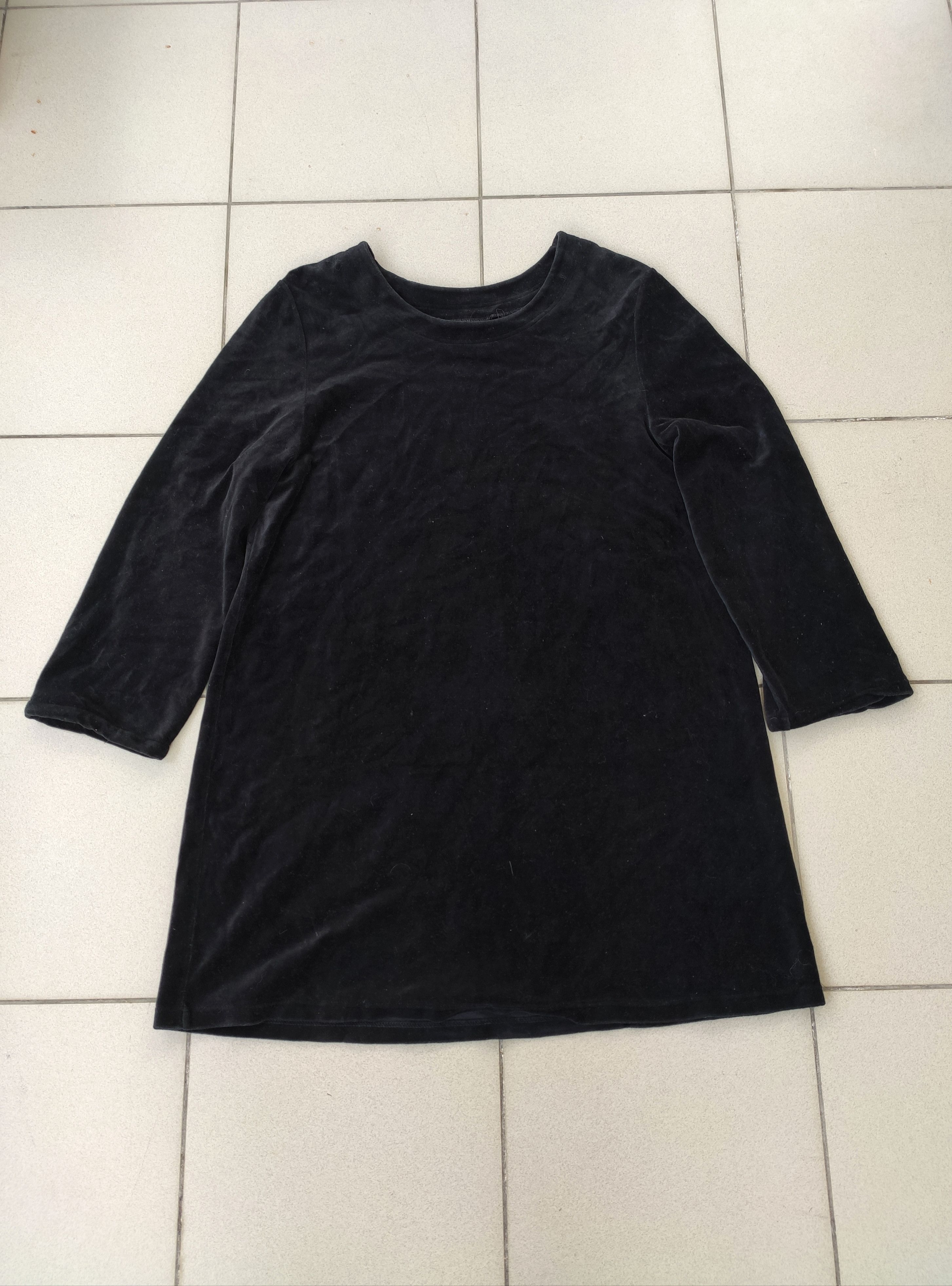 Marimekko × Vintage Vintage Marimekko x Jukka Rintala women dress welour black Size L / US 10 / IT 46 - 2 Thumbnail