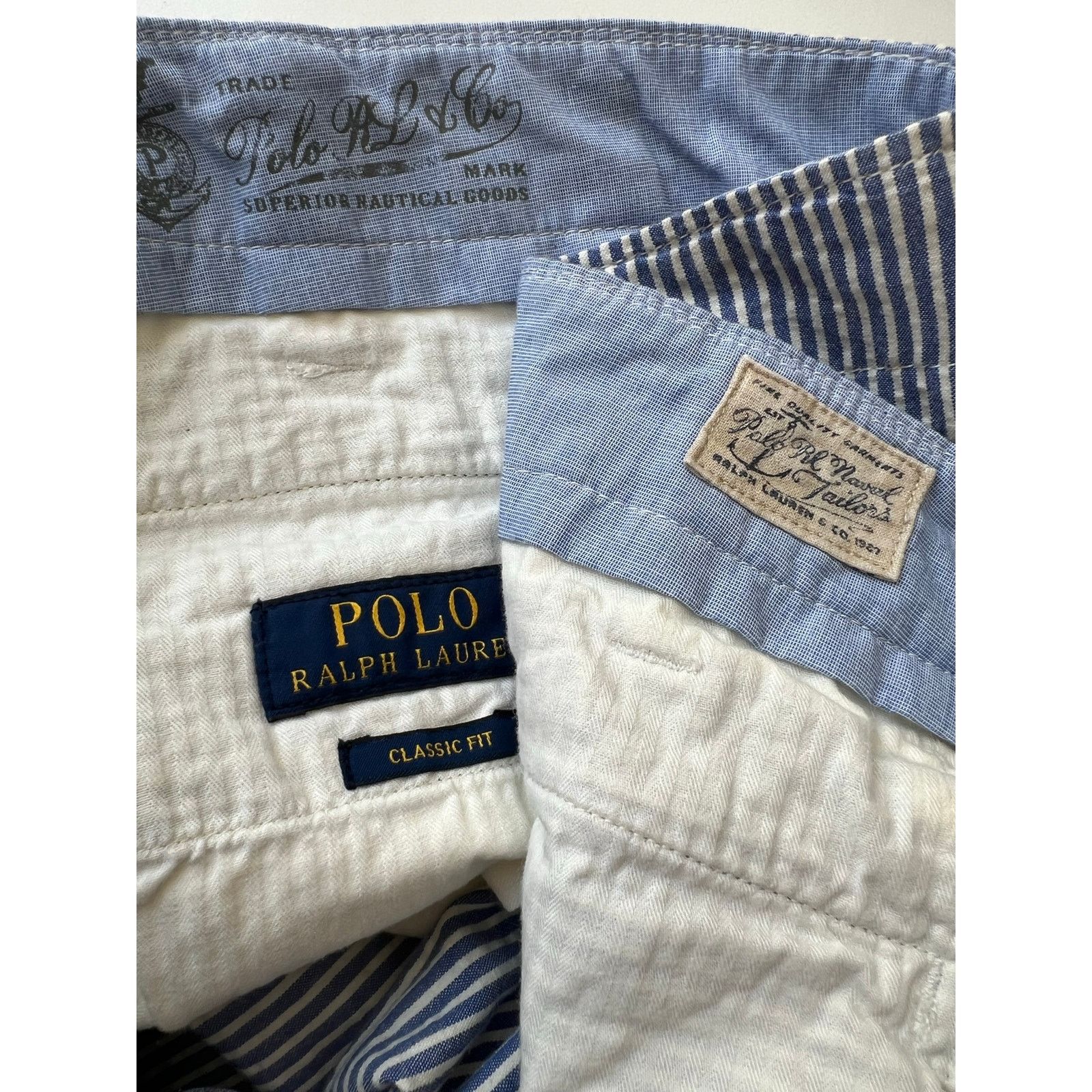 Polo Ralph Lauren Polo Ralph Seersucker Nautical Flag Classic Fit Shorts 38 Size US 38 / EU 54 - 7 Thumbnail