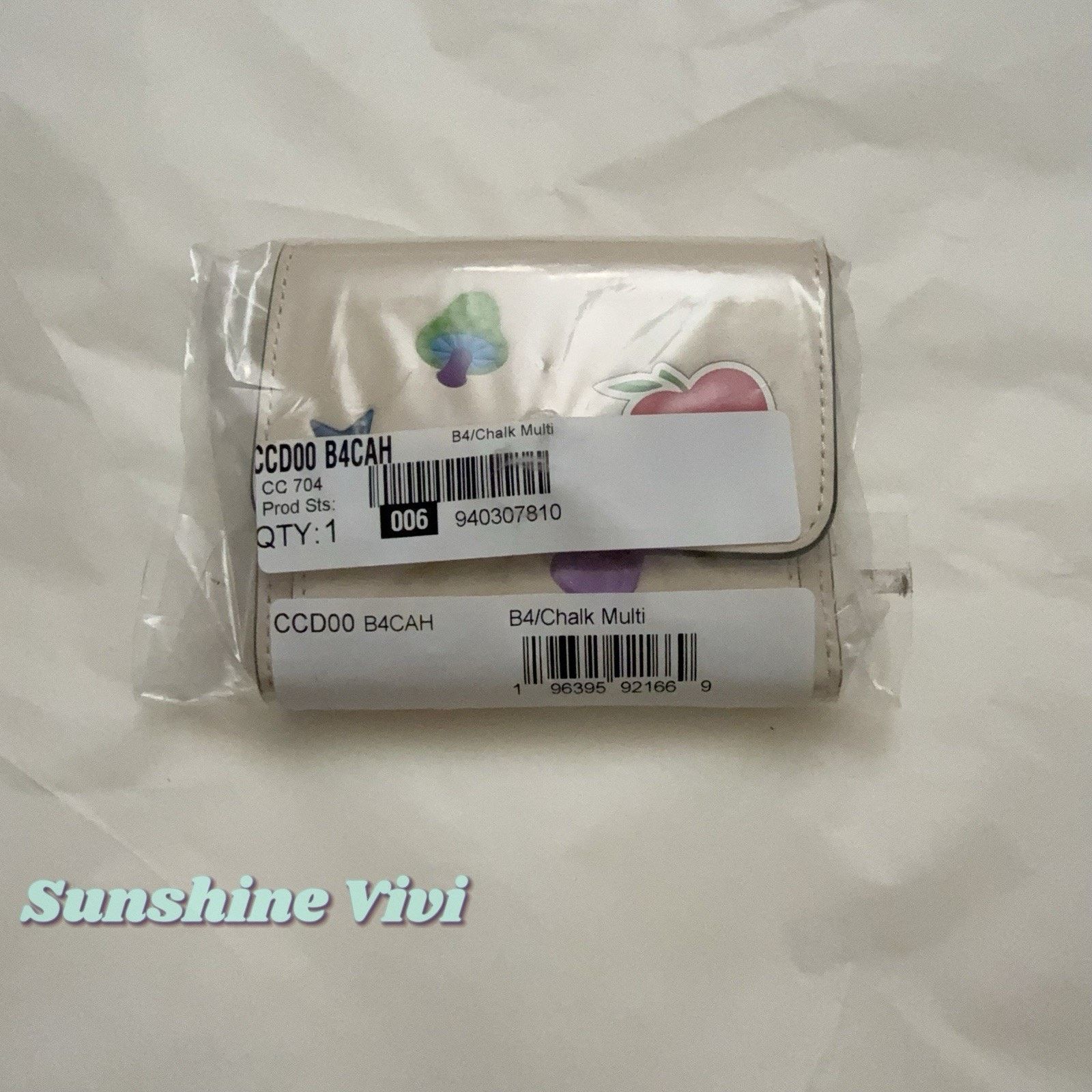 Coach NWT COACH Mila Small Flap Wallet With Sticker Chalk CCD00 Size ONE SIZE - 6 Thumbnail