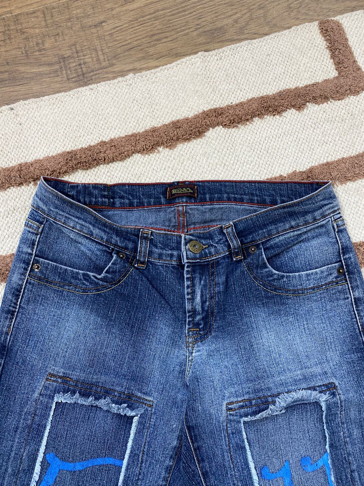 Von Dutch VINTAGE VON DUTCH WASHED JEANS Size 27" / US 4 / IT 40 - 4 Thumbnail
