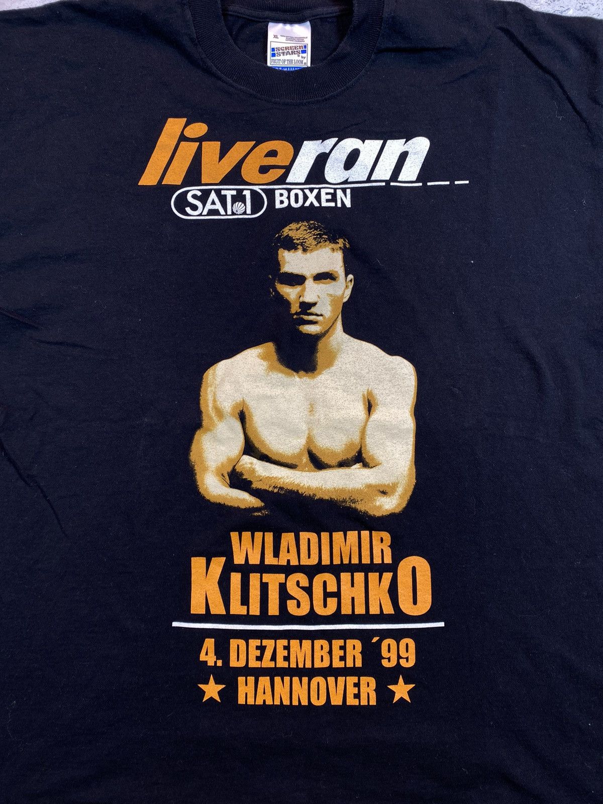 Vintage Vintage Very Rare T-Shirt Wladimir Klitschko vs Lajos Eros Size US XL / EU 56 / 4 - 3 Thumbnail
