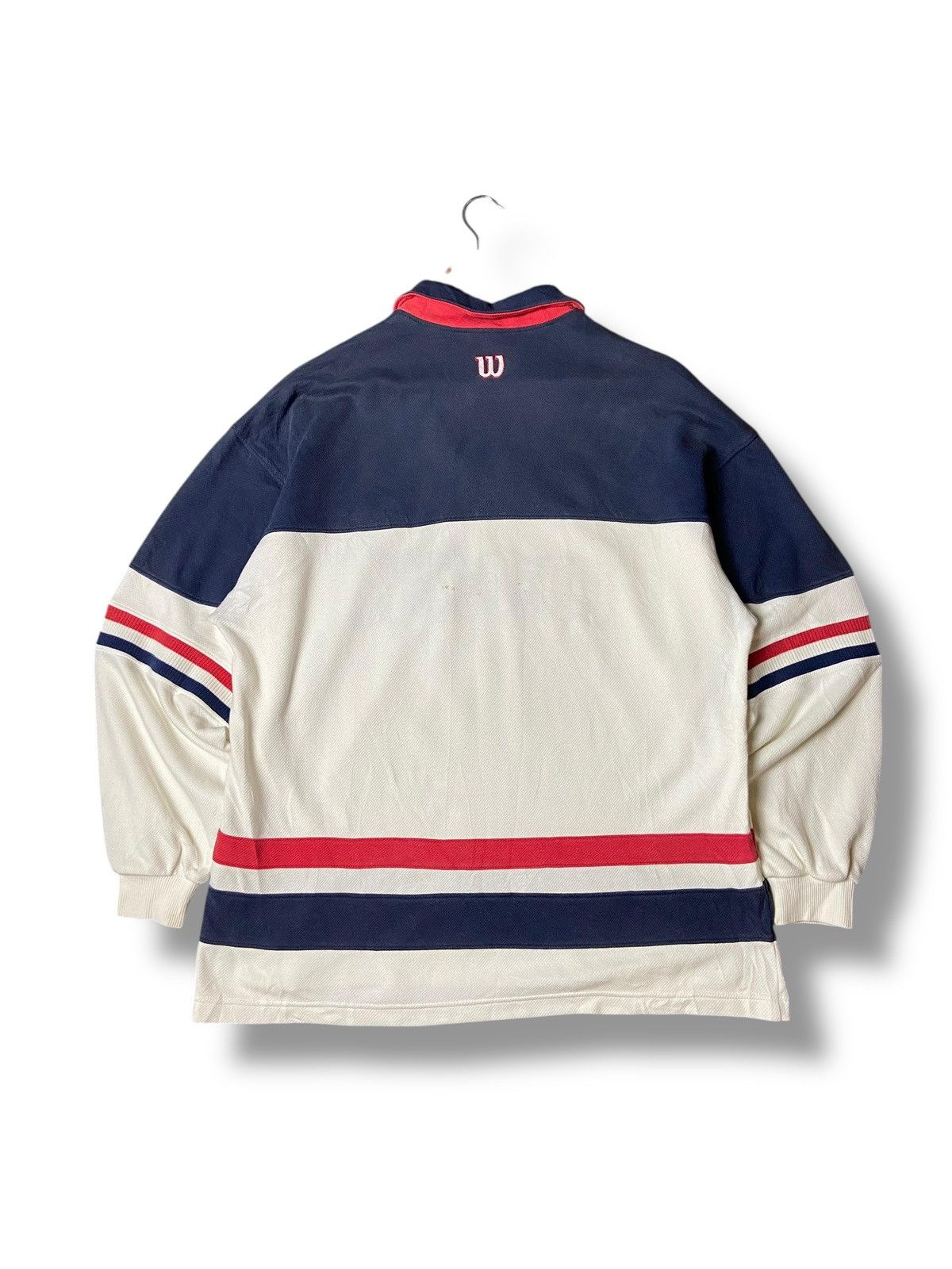 Japanese Brand × Vintage × Wilson Vintage WILSON 1914 Half-Zip Pullover Sweater (121) Size US S / EU 44-46 / 1 - 3 Thumbnail