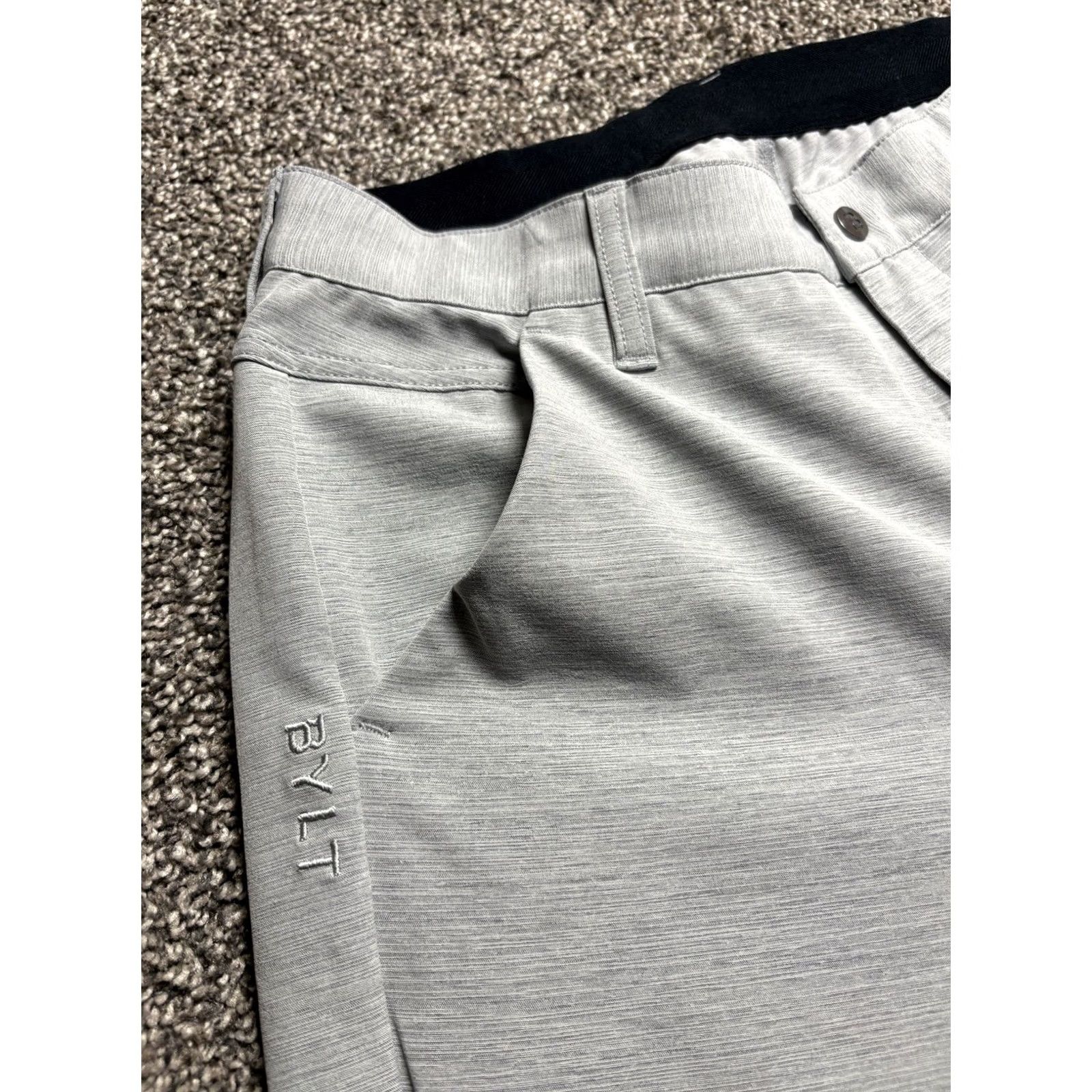 Asics BYLT Kinetic 2.0 Pants Mens 33x30 Gray Performance Premium Basics Chino Straight Regular Pocket City Preppy Sports Mens Size US 33 - 7 Thumbnail