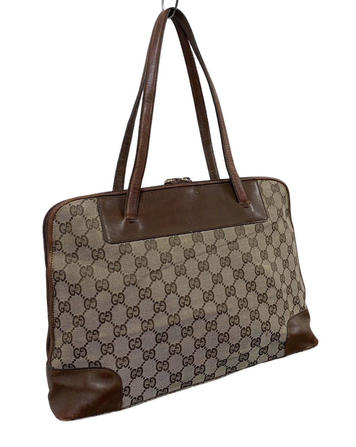 Gucci Vtg🔥Authentic Gucci GG Canvas Handbag Size ONE SIZE - 9 Thumbnail