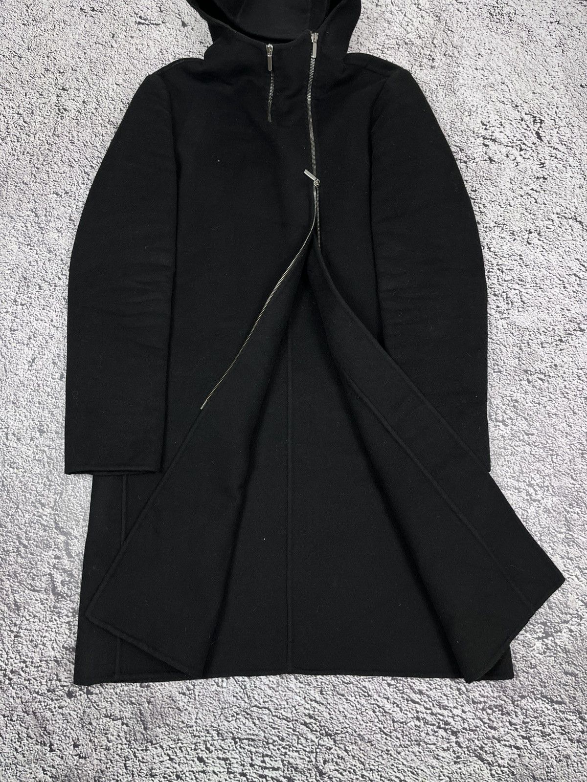 Max Mara S MaxMara Zip Hooded Wool Angora Wool Coat Size M / US 6-8 / IT 42-44 - 2 Thumbnail