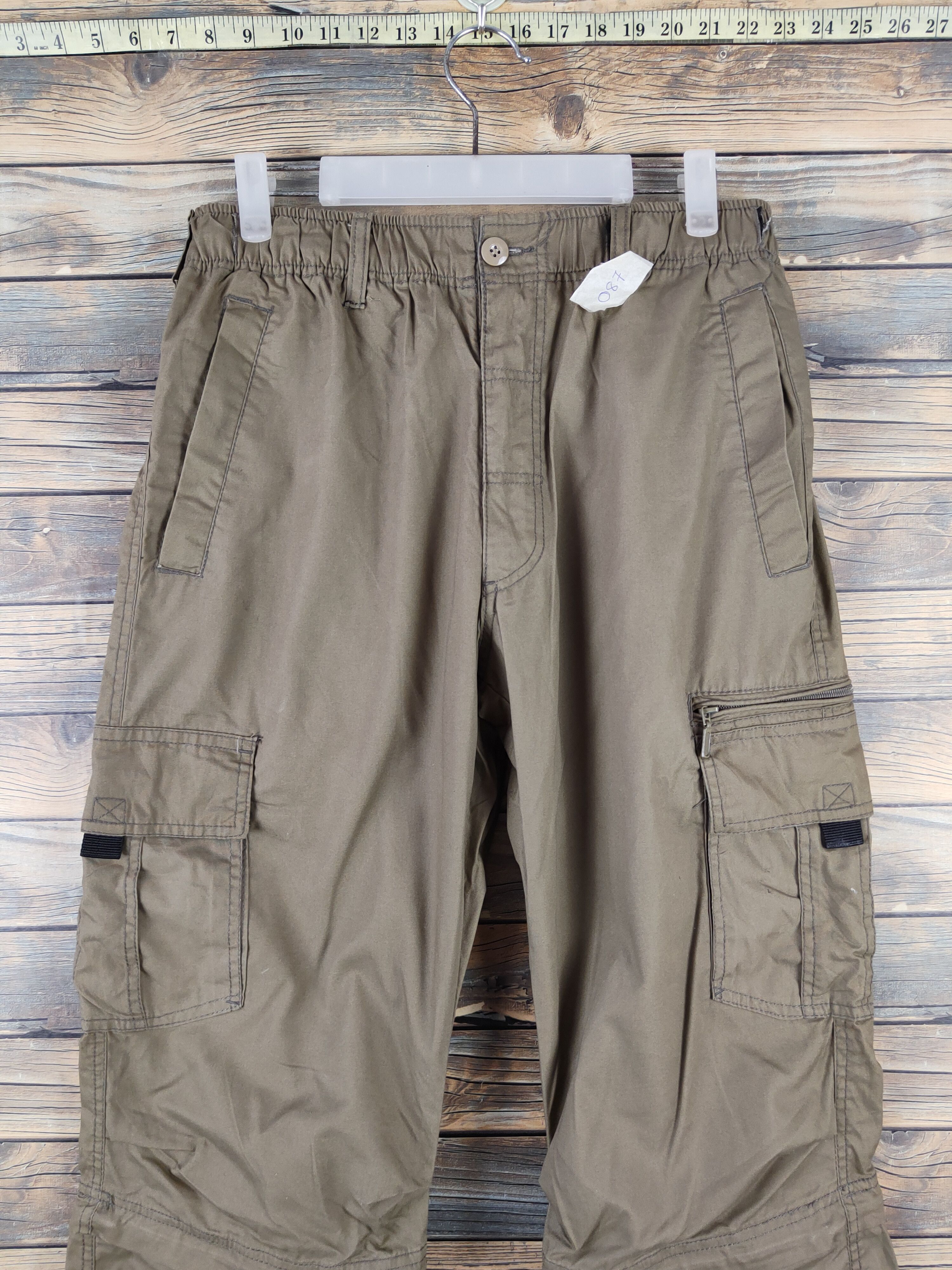Japanese Brand DLL Brown Multipocket Tactical Cargo Pants #087 Size US 33 - 2 Thumbnail