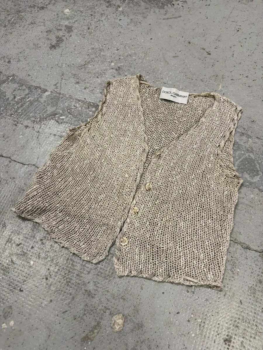 Dolce & Gabbana AW1994 Dolce & Gabbana Beige Cardigan Size XS / US 0-2 / IT 36-38 - 5 Thumbnail