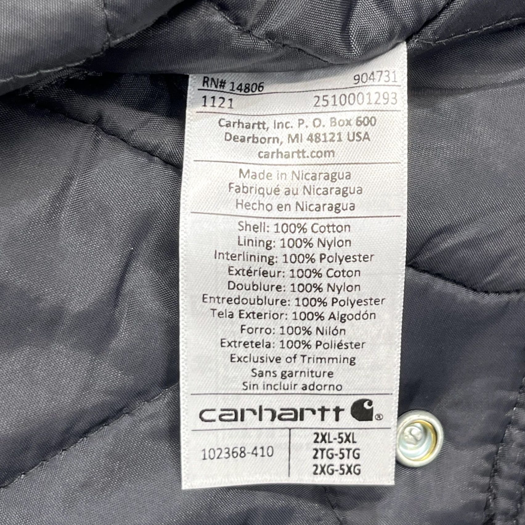 Carhartt VINTAGE Carhartt Insulated Hood Balaclava Mens One Size Blue Duck Arctic OH2368-M Size ONE SIZE - 7 Thumbnail