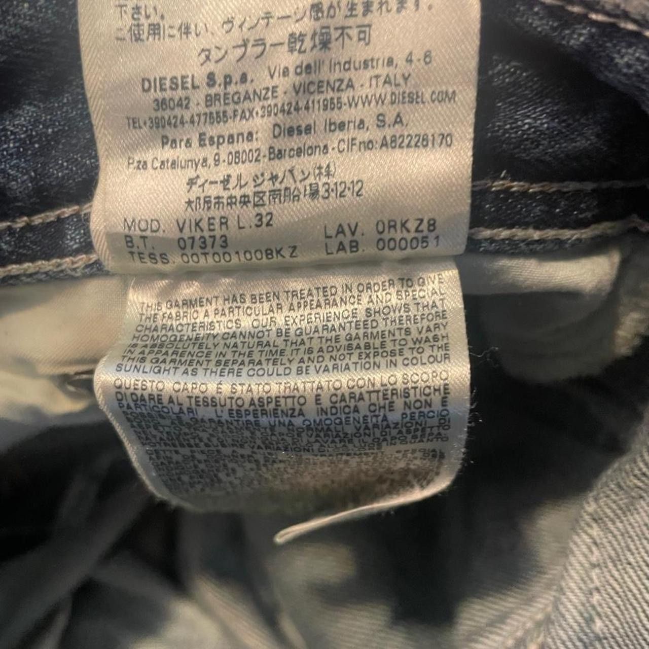 Diesel Diesel VIKER Experimental wash bleach effect Size US 31 - 7 Thumbnail