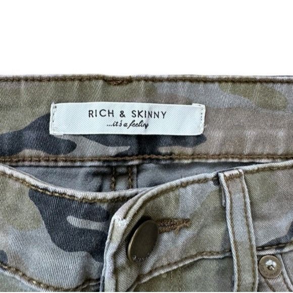 Other RICH & SKINNY In the Trenches Camo Jeans Size 26 Size 26" / US 2 / IT 38 - 3 Thumbnail