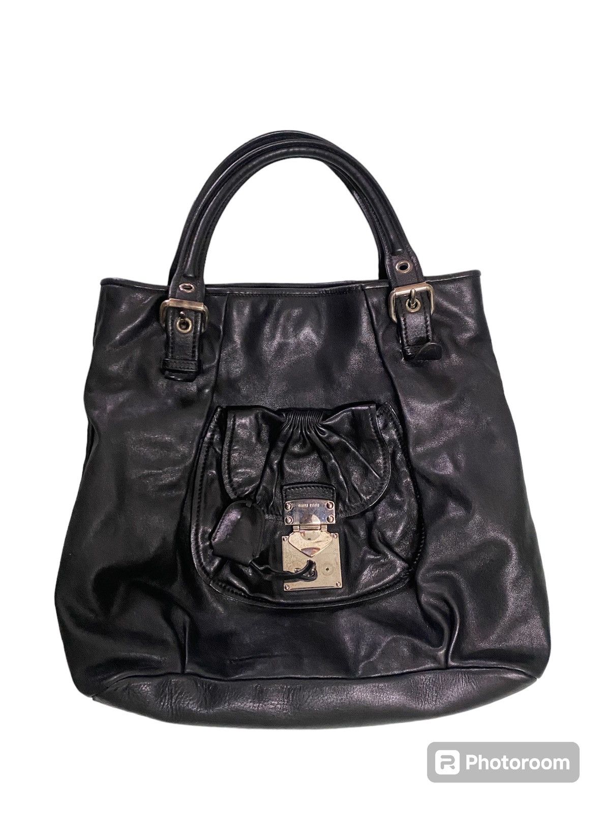 Miu Miu 💥Last Drop💥Vintage Miu Miu Leather Handle Bag Size ONE SIZE - 1 Thumbnail