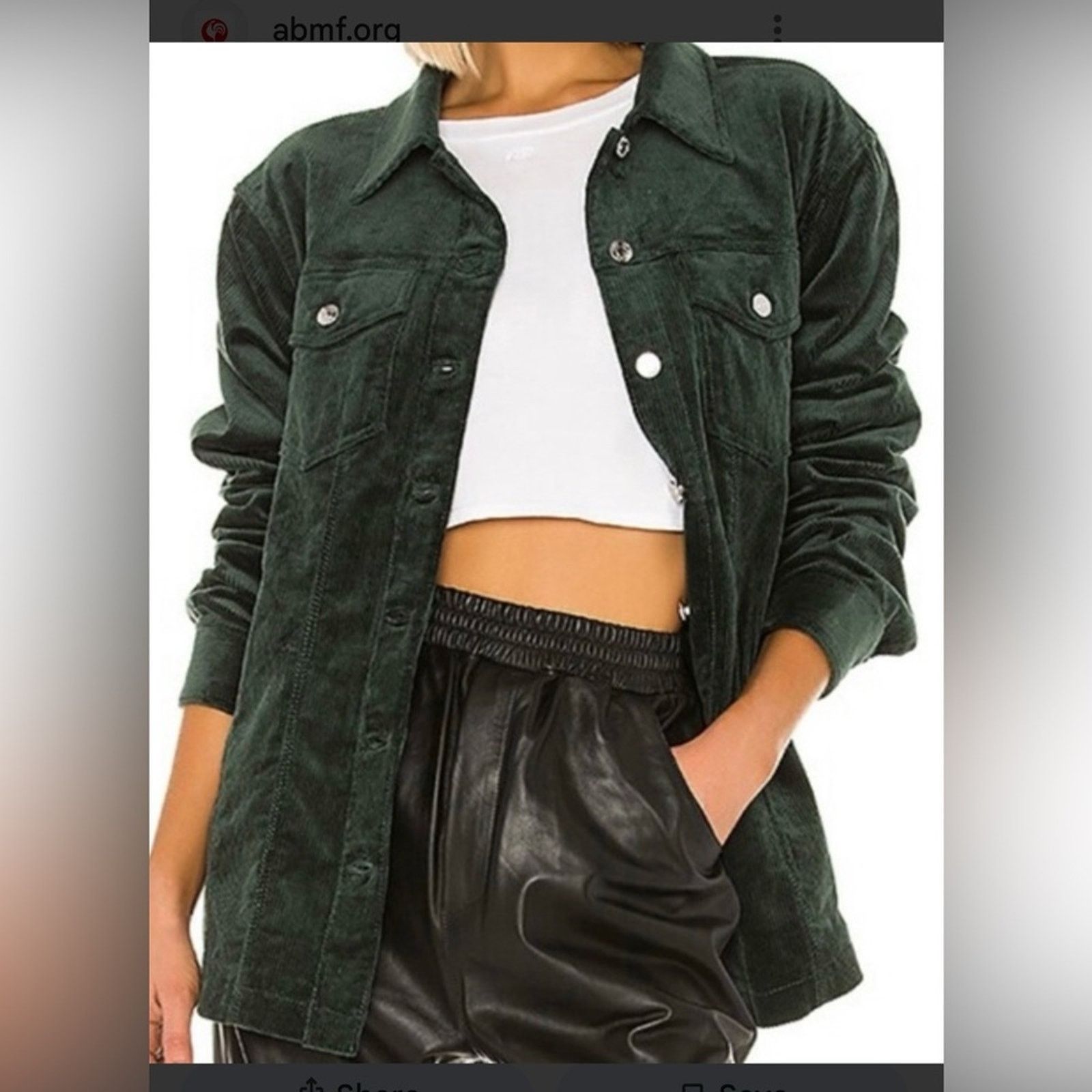 GRLFRND GRLFRND Dark Green Corduroy Jacket medium Size M / US 6-8 / IT 42-44 - 1 Thumbnail