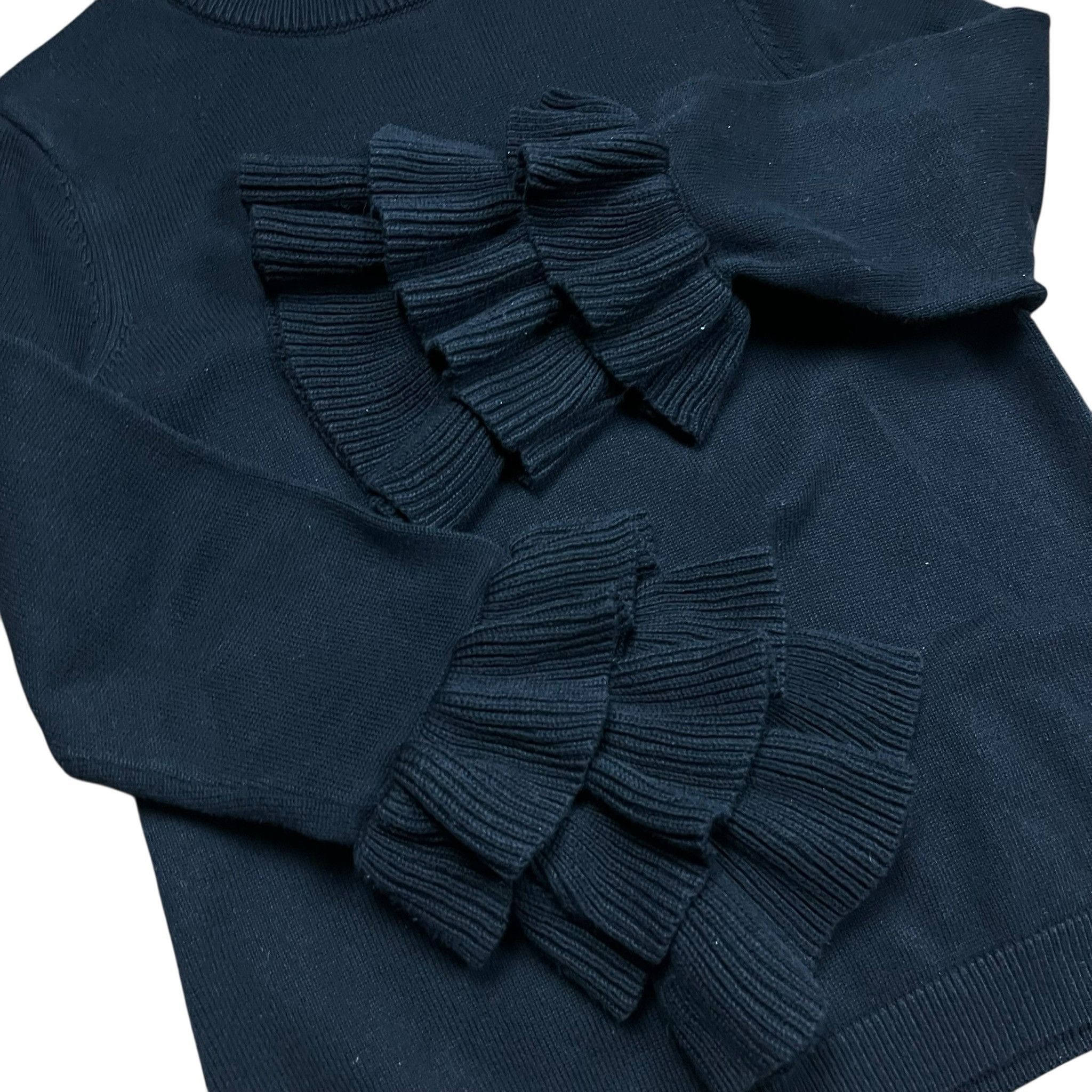 Karl Lagerfeld Karl Lagerfeld Ruffle Sleeve Knit Sweater - M Size M / US 6-8 / IT 42-44 - 2 Thumbnail