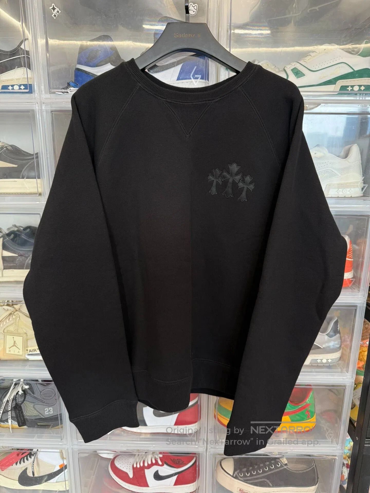 Chrome Hearts Chrome Hearts Cross Sanskrit Patch Crewneck. Size US XXL / EU 58 / 5 - 1 Thumbnail