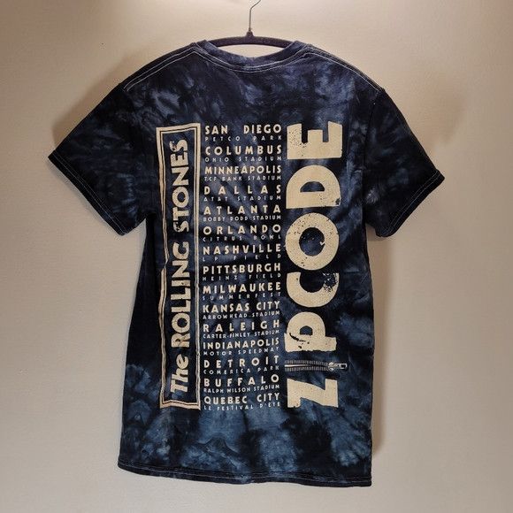 The Rolling Stones Rolling Stones 2015 Zip Code Tour Black Gray Tie Dye - S Size US S / EU 44-46 / 1 - 3 Thumbnail