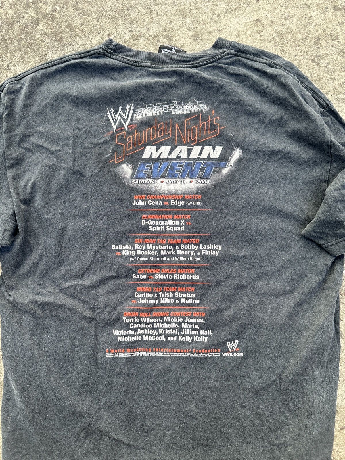 WWE Vintage WWE Saturday Night’s Main Event 2006 T-shirt Resling Size US XL / EU 56 / 4 - 3 Thumbnail