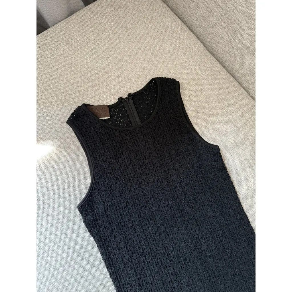 Dolce & Gabbana D&G by Dolce & Gabbana Vintage Crochet Knit Dress IT40 Size S / US 4 / IT 40 - 3 Thumbnail