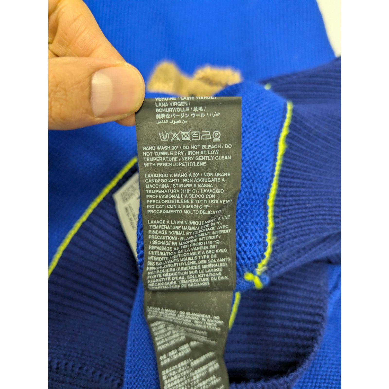 Palm Angels o1rshd1 Bear Sweater in Blue / Brown Size US L / EU 52-54 / 3 - 18 Thumbnail