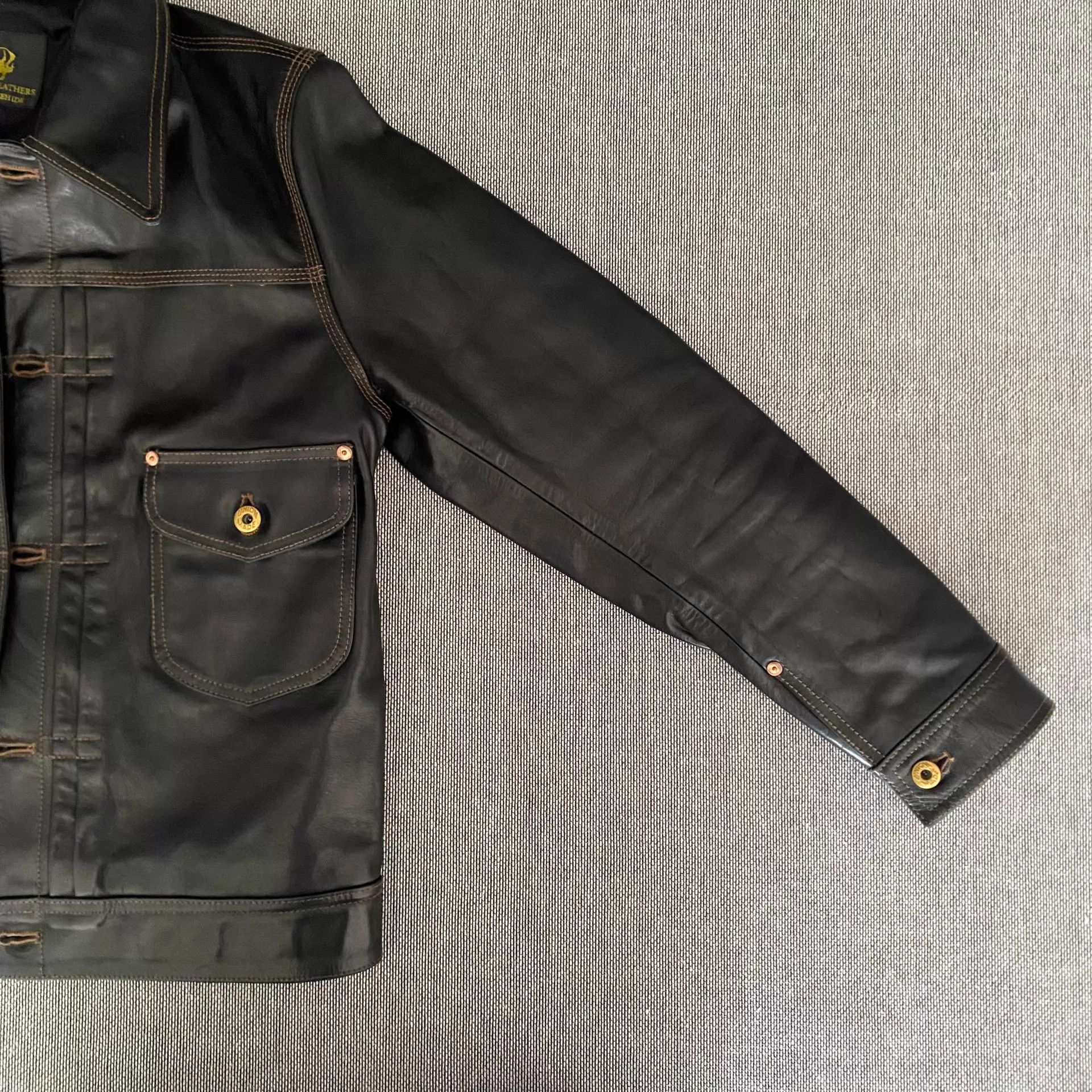 Other Fine Creek Leathers Lee Cowboy Gloss Horsehide Jacket 38 9.5 Size US S / EU 44-46 / 1 - 6 Thumbnail