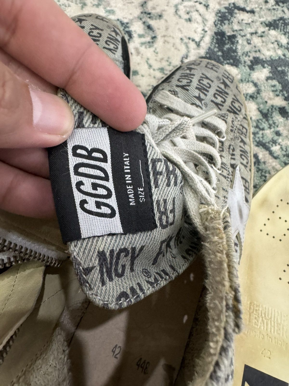 Golden Goose GGDB FRANCY FULLPRINT HI-TOP SNEAKERS SIZE 42 Size US 8.5 / EU 41-42 - 10 Thumbnail