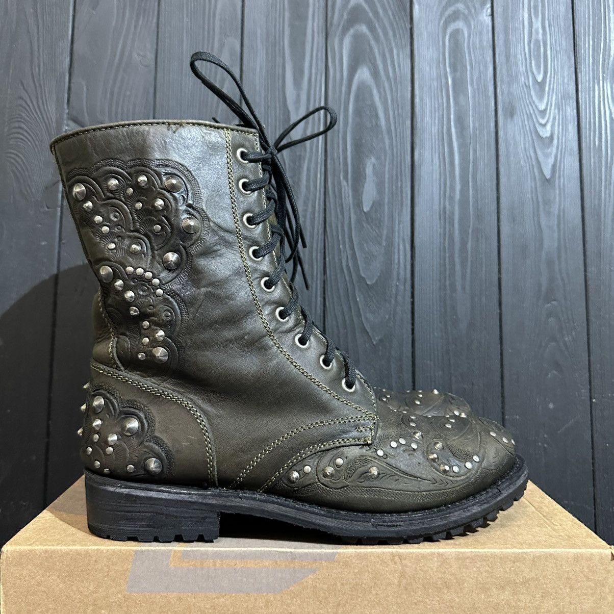 ASH ASH - Women’s Leather BIKER Boots 39 Rick Owens Style Size US 9 / IT 39 - 1 Thumbnail