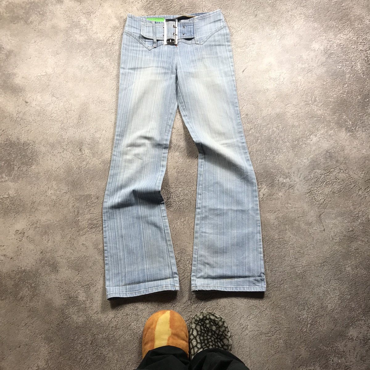 Vintage Vintage 90s Japan Baggy Wide Leg Distressed Jeans Grunge 28 Size 28" / US 6 / IT 42 - 2 Thumbnail