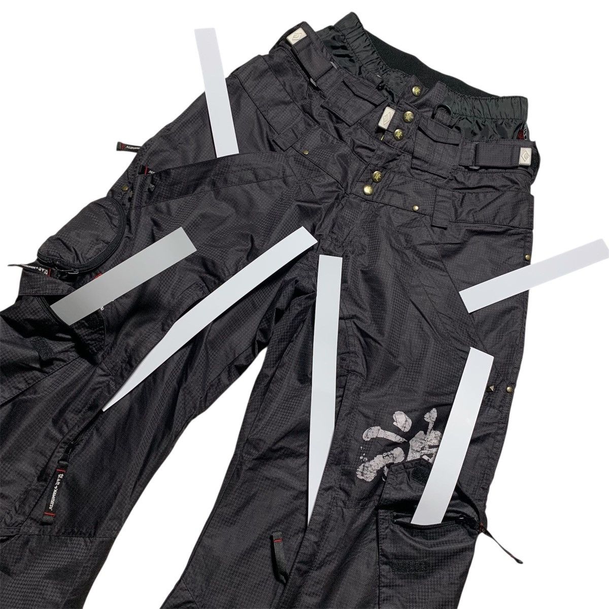 Japanese Brand Namitatsu Curve Bondage Ifsix Goa Vkeii Boro Y2k Lgb Style Size US 31 - 10 Thumbnail