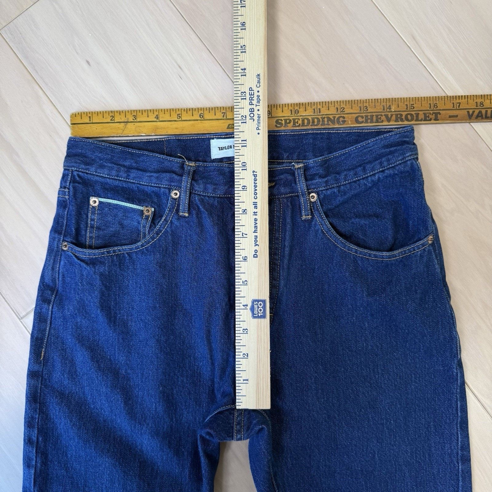Taylor Stitch Taylor Stitch Selvedge Jeans 30 Blue Dark Wash Slim Straight Size US 30 / EU 46 - 6 Thumbnail