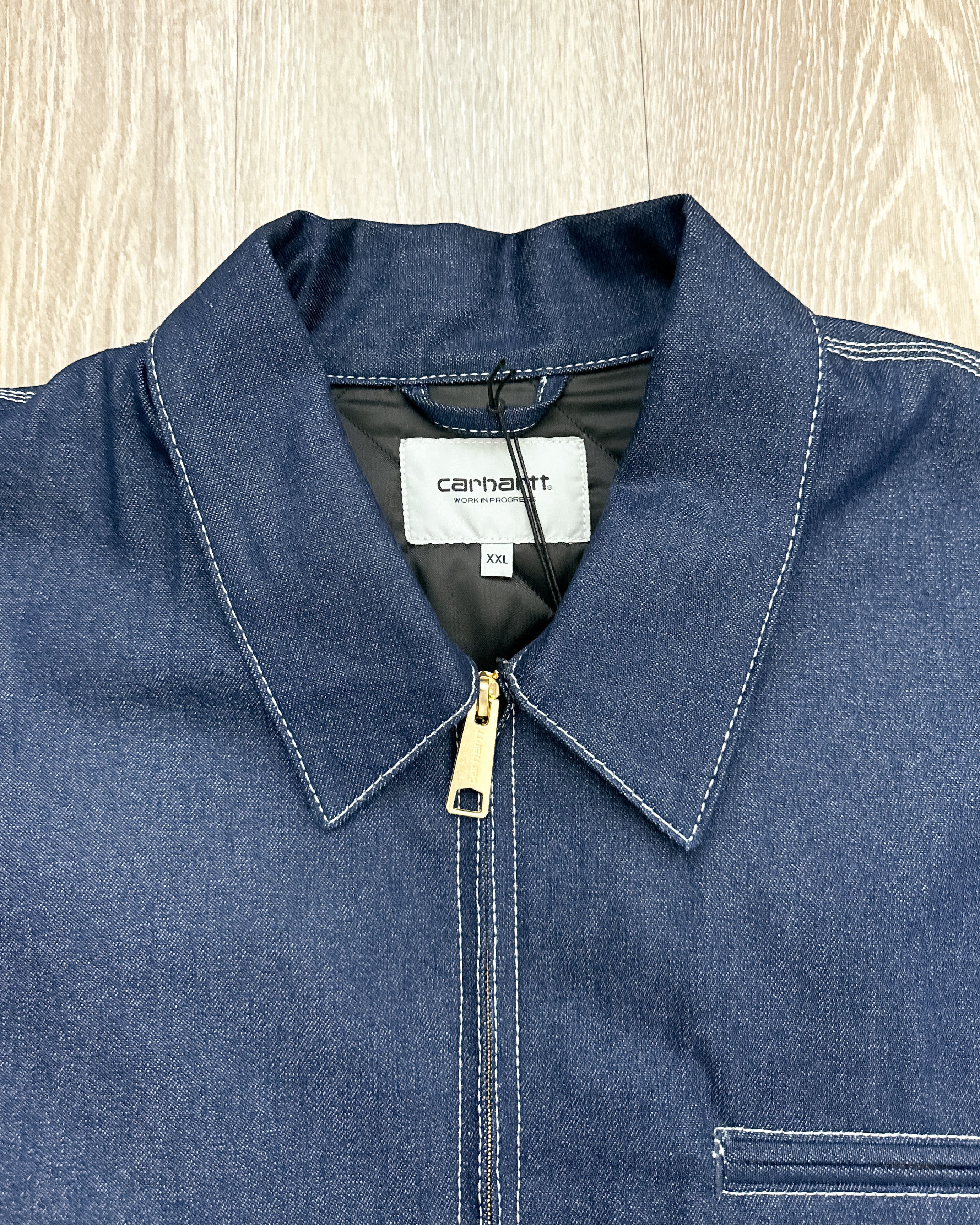 Carhartt Wip Carhartt WIP OG Detroit Jacket Denim Dark Wash Men's 2XL Size US XXL / EU 58 / 5 - 5 Thumbnail