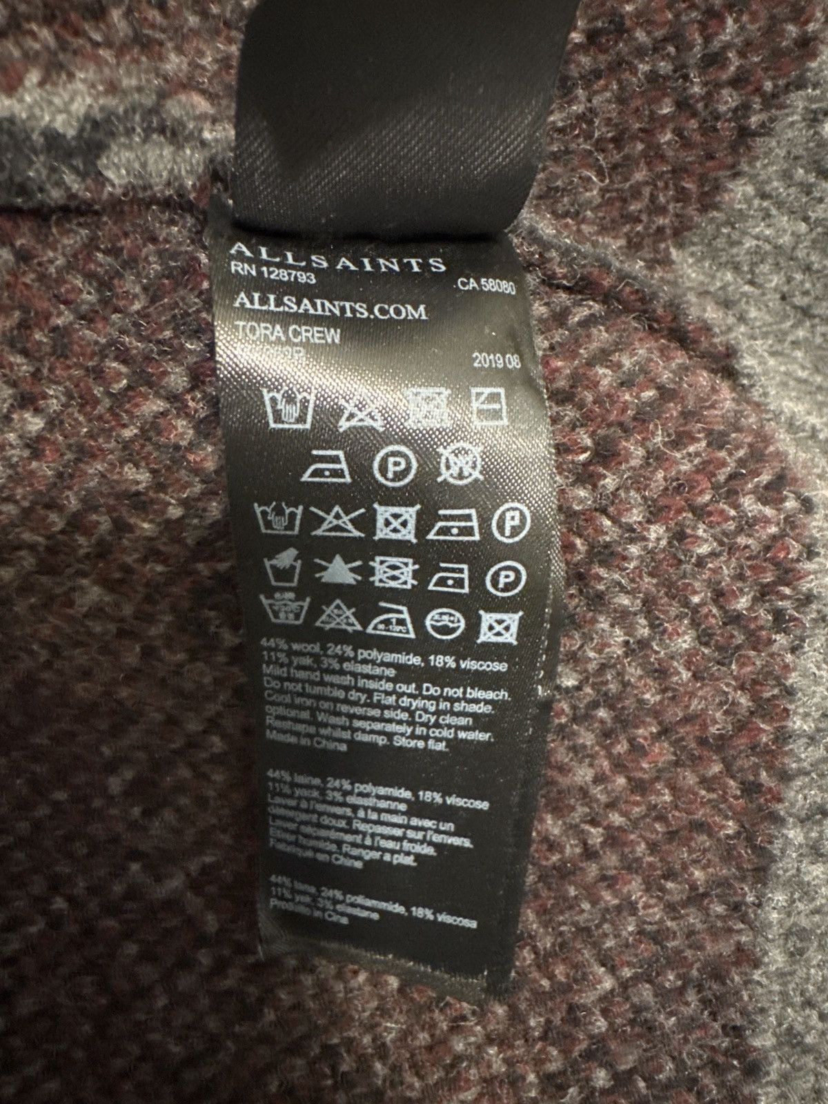 Allsaints Allsaints Oversized Sweater Size US L / EU 52-54 / 3 - 3 Thumbnail