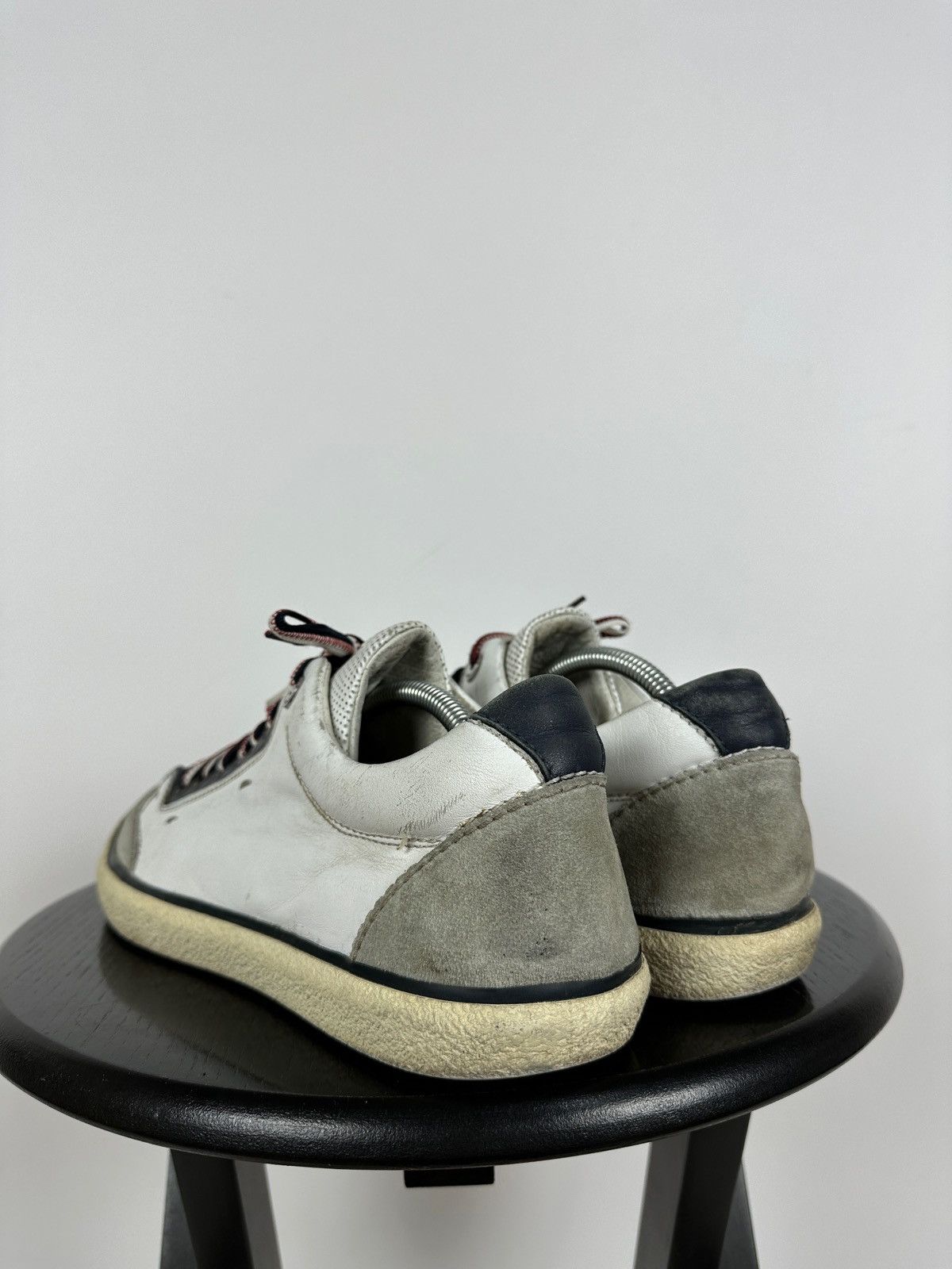 Moncler Moncler Academie Scarpa Leather Low Top Sneakers Size US 11 / EU 44 - 7 Thumbnail