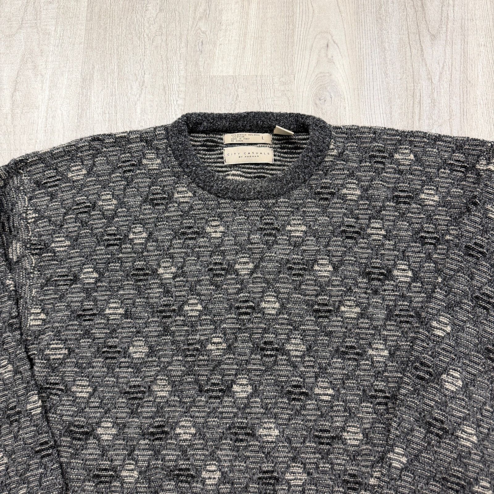 Vintage Vintage City Casuals Sweater Men's Large Geometric Knit Size US L / EU 52-54 / 3 - 2 Thumbnail