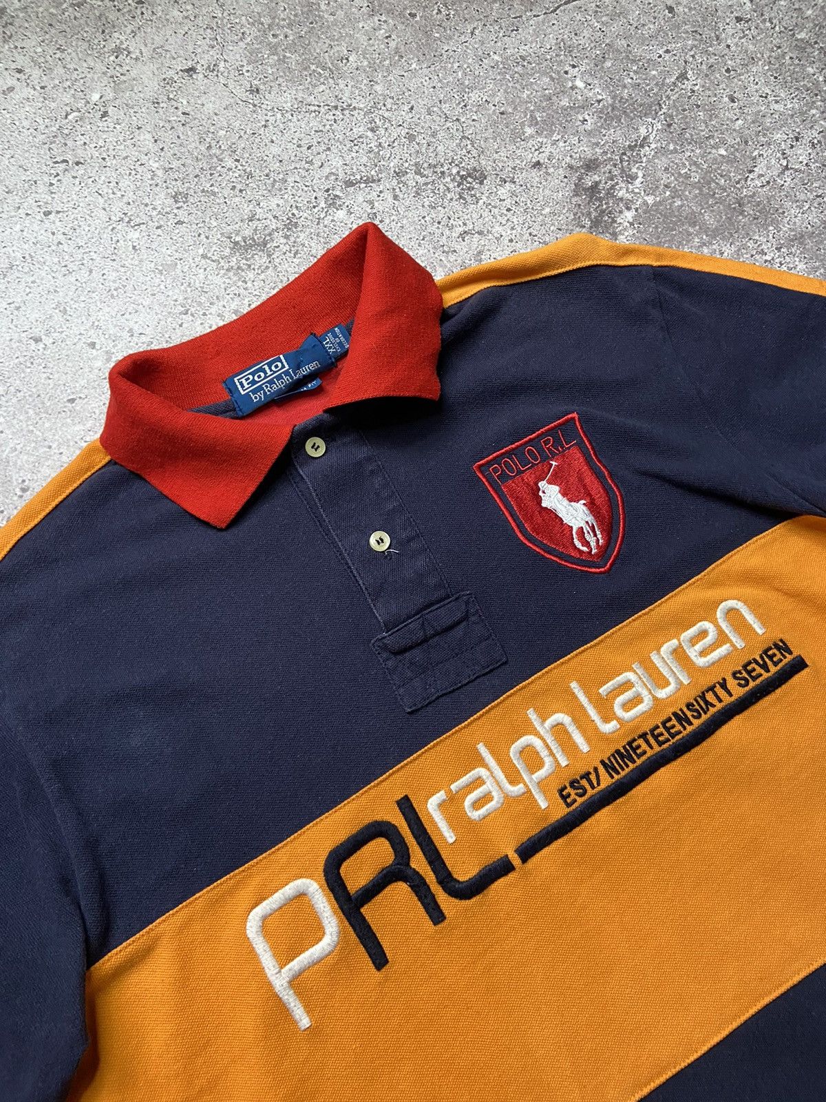 Polo Ralph Lauren × Ralph Lauren × Vintage Y2K Polo Ralph Lauren Big Logo Polo T Shirt Size US XXL / EU 58 / 5 - 2 Thumbnail