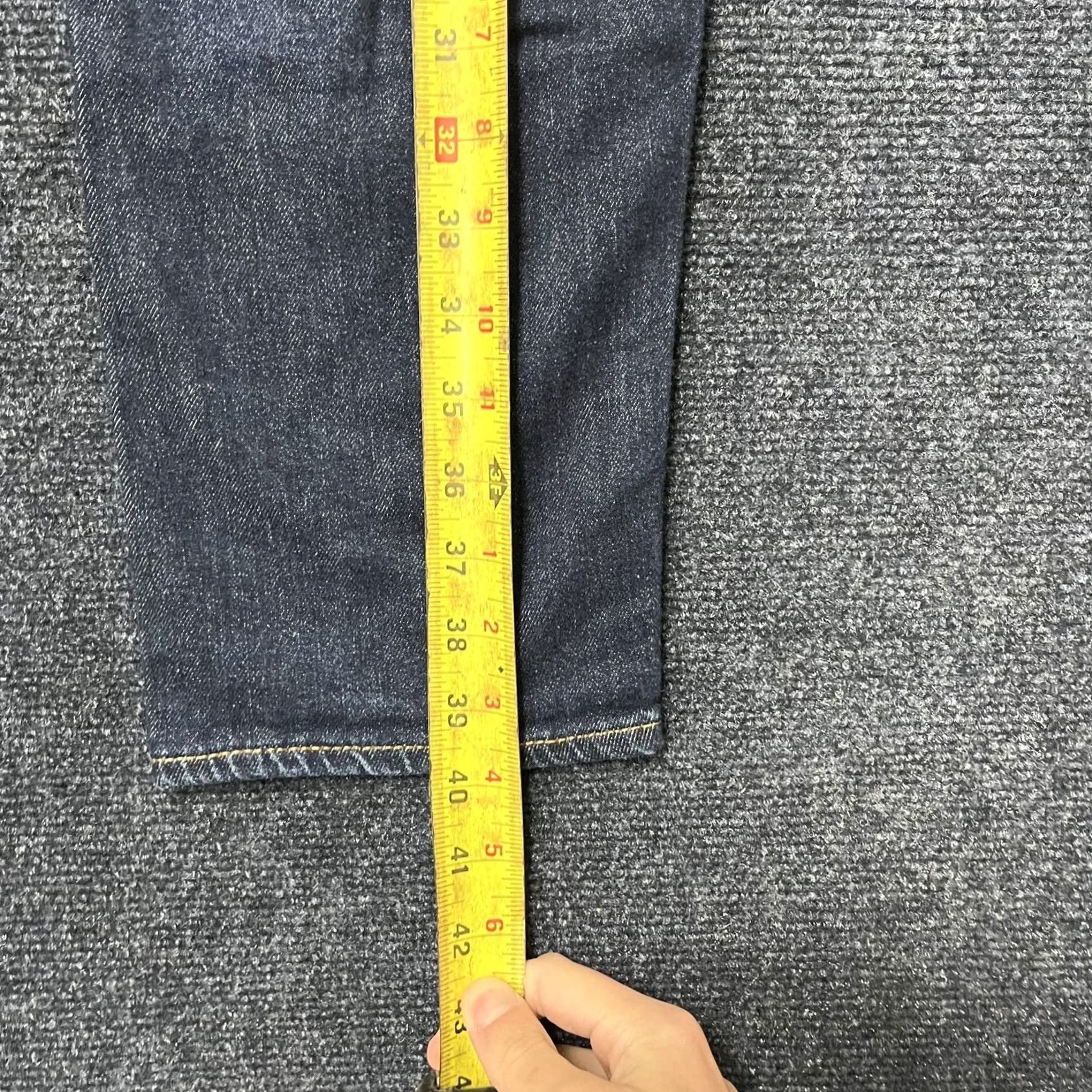 Levi's Levi's Premium Jeans Mens 32x32 Dark Wash Slim Fit Straight Leg Denim Pants Size US 36 / EU 52 - 5 Thumbnail