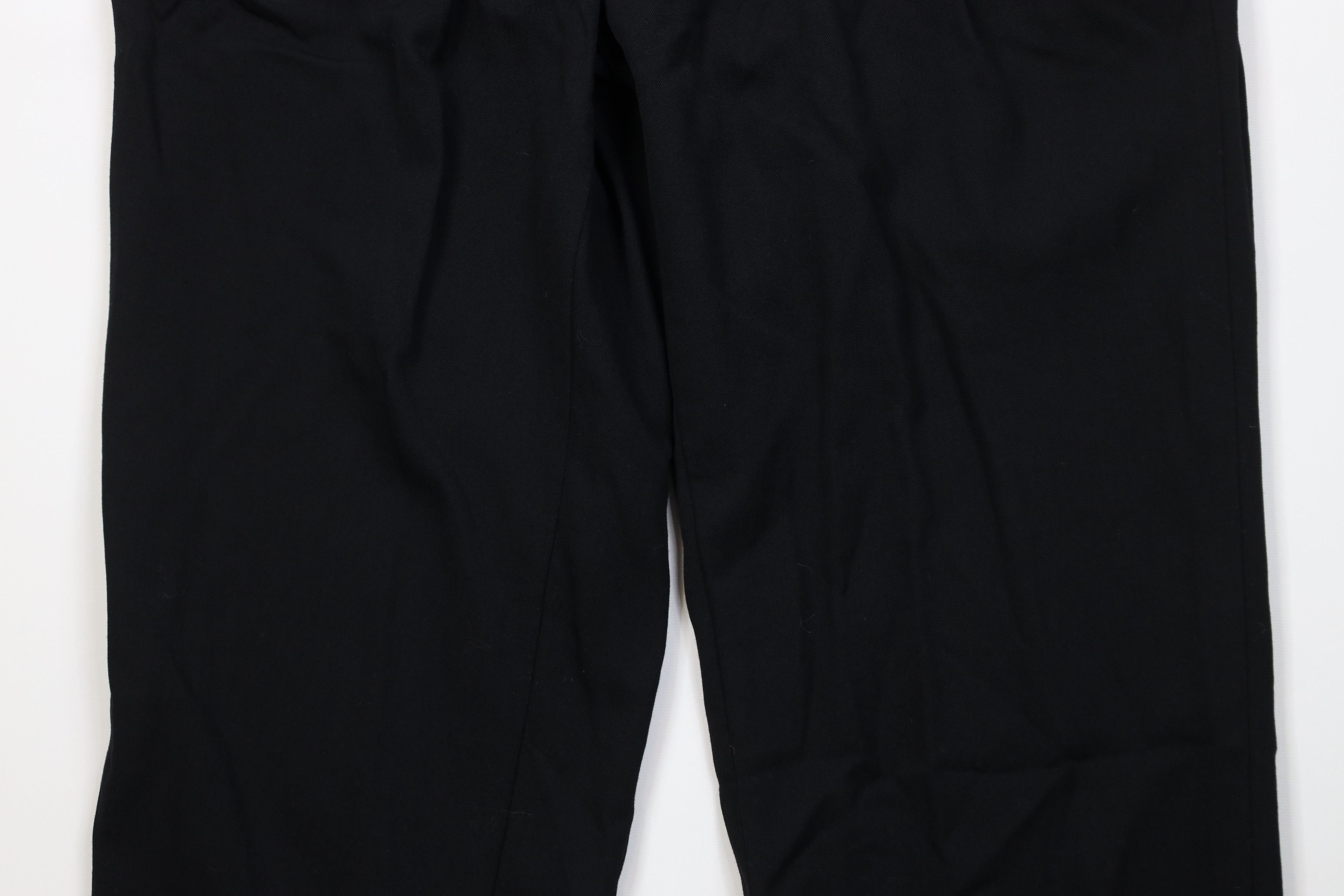 Vintage Vintage 90s Streetwear Gabardine Wide Leg Chino Pants Black Size US 36 / EU 52 - 3 Thumbnail