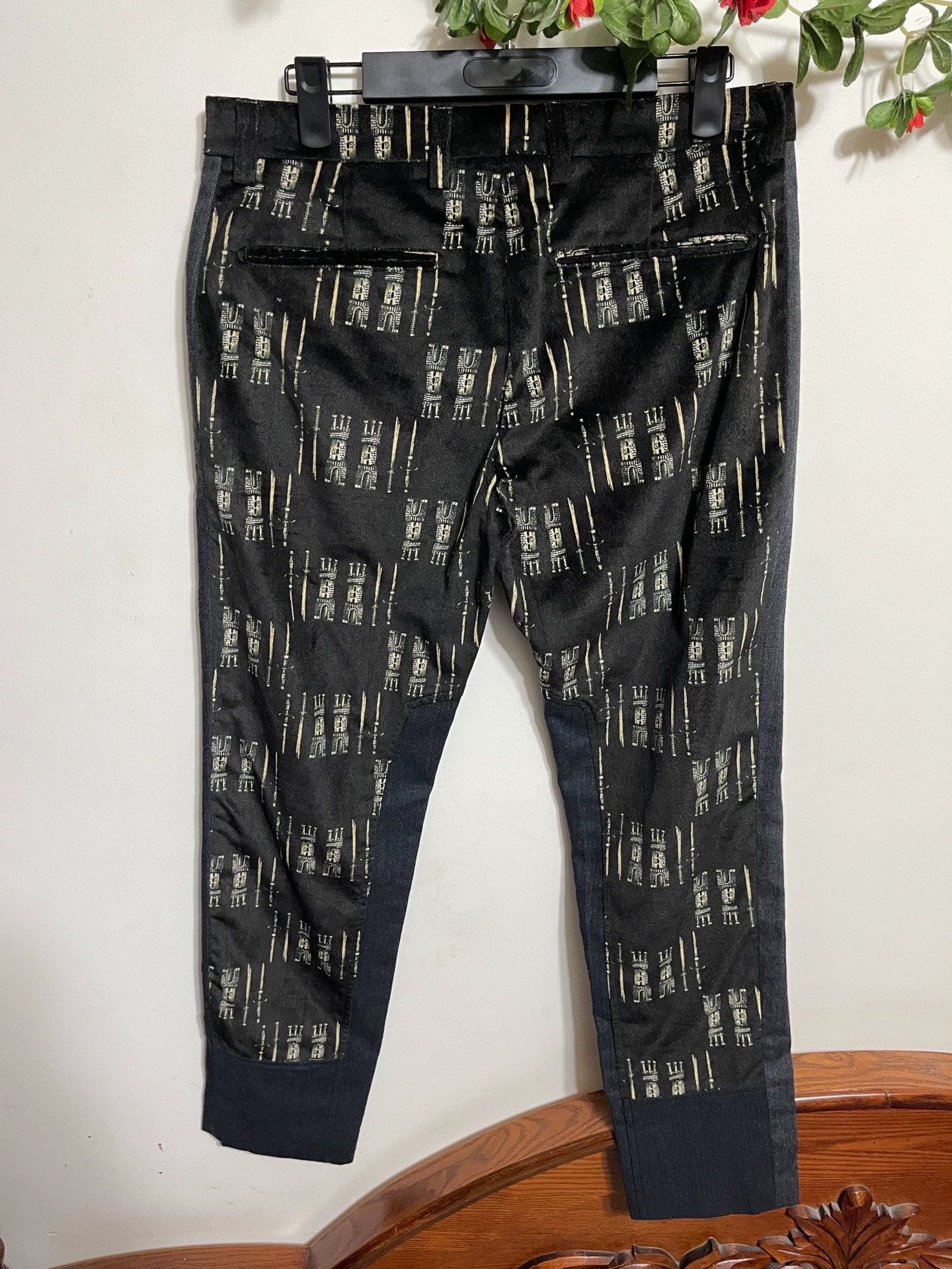 Dolce & Gabbana DG Sword & Castle Paneled Slim Trousers 46/50 Size US 30 / EU 46 - 2 Thumbnail