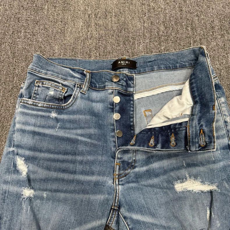 Amiri Amiri Old jeans with blue holes 2506-Nextarrow Size US 34 / EU 50 - 7 Thumbnail