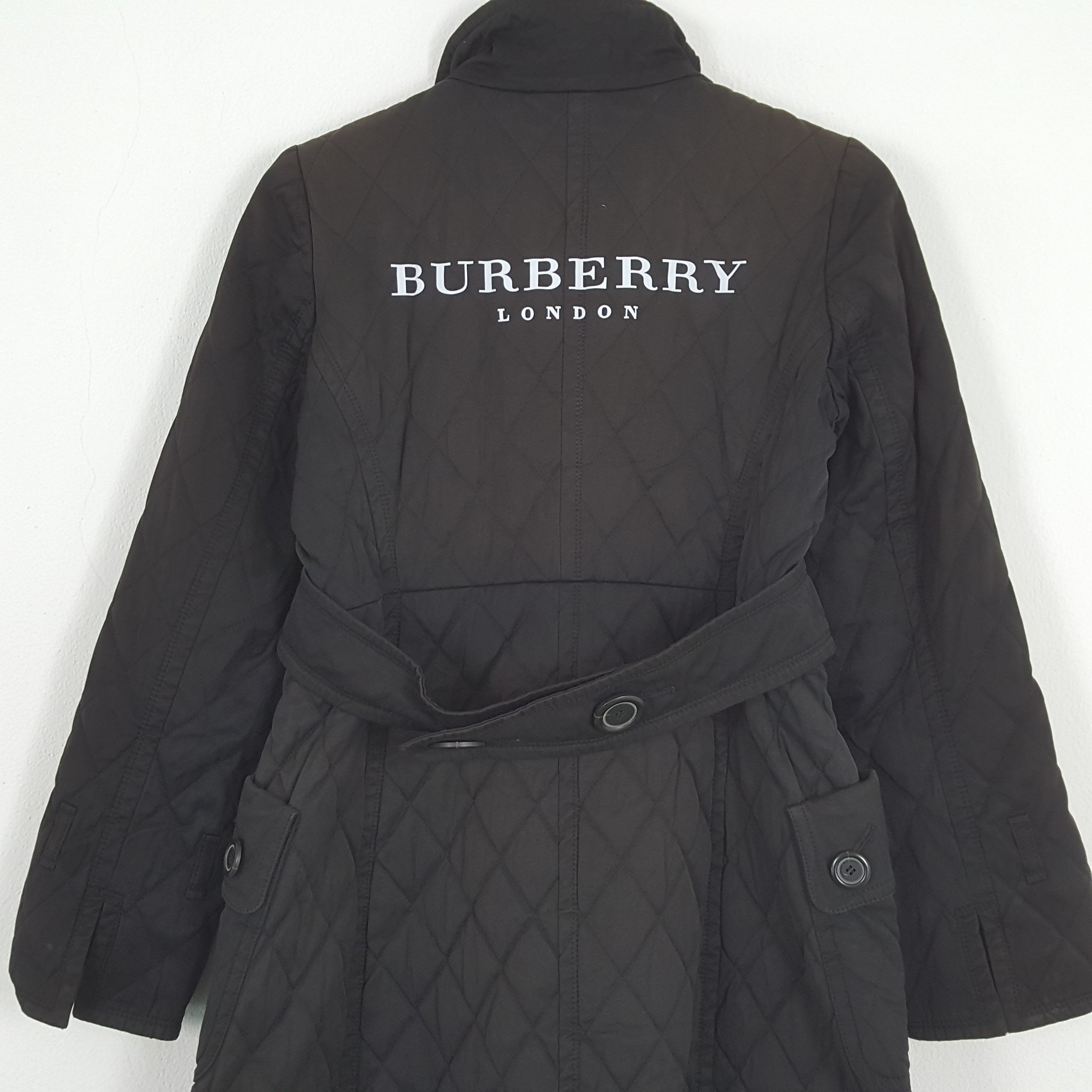 Burberry × Vintage BURBERRY LONDON BLUE LABEL Custom Art Trench Jacket Size XS / US 0-2 / IT 36-38 - 2 Thumbnail