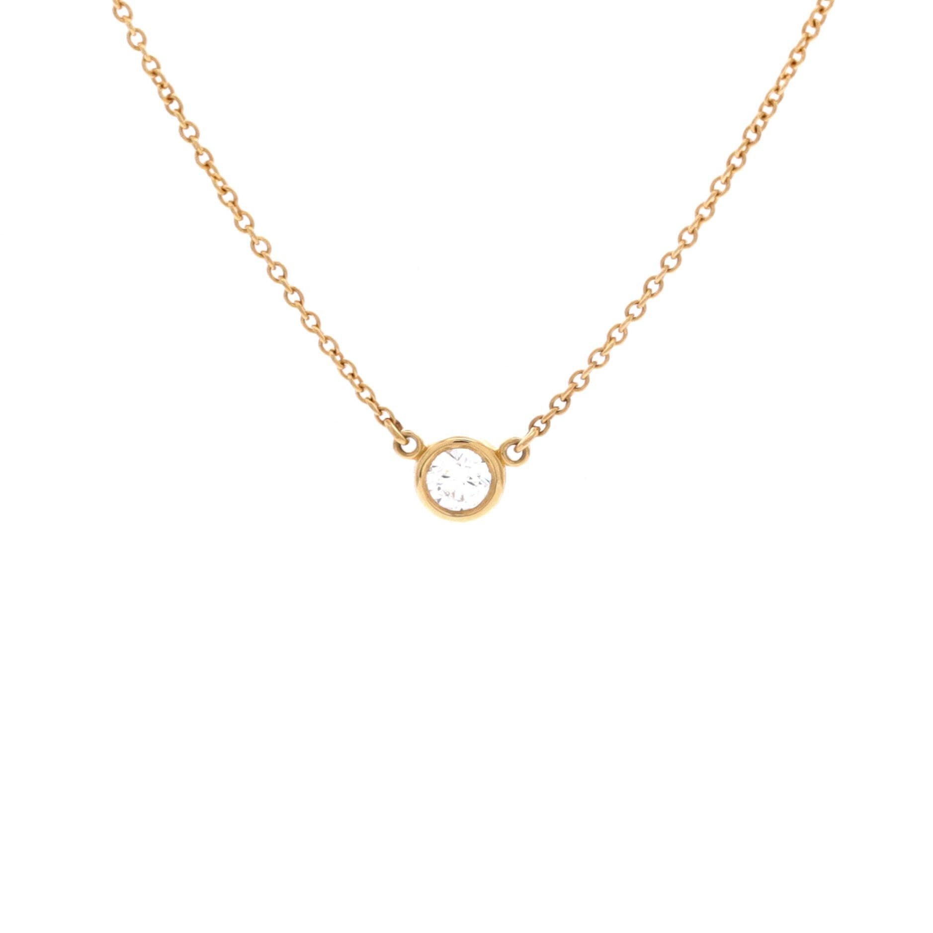 Tiffany & Co. Elsa Peretti Diamonds By The Yard Pendant Necklace Size ONE SIZE - 1 Thumbnail