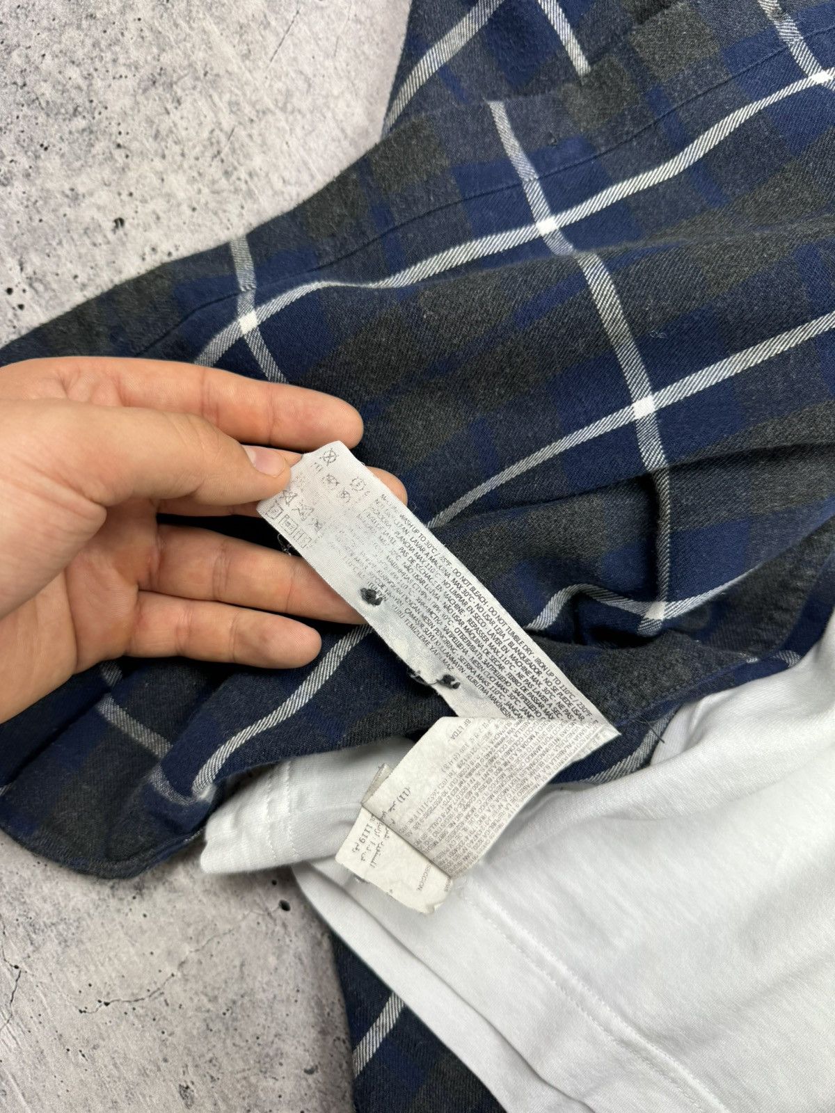 Designer × Vintage Vintage Y2K Plaid Flannel Checkered Shirt Travis Scott Style Size US S / EU 44-46 / 1 - 11 Thumbnail