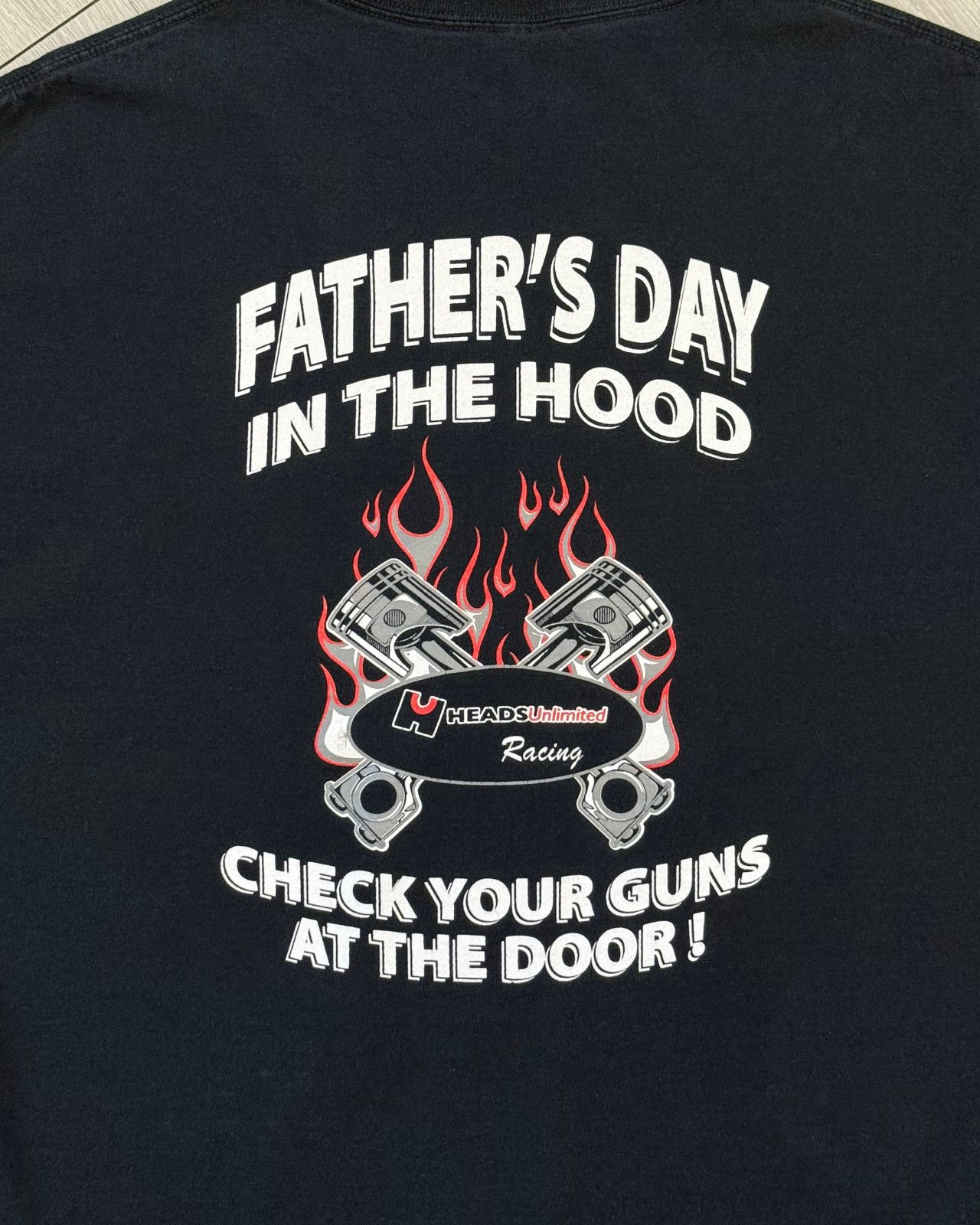 Vintage Heads Unlimited Racing Fathers Day In The Hood T-Shirt - XL Size US XL / EU 56 / 4 - 3 Thumbnail