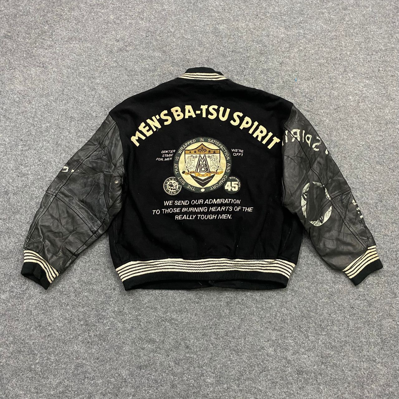 Japanese Brand 💥Best Offer💥Vintage Men's Ba-tsu Spirit Varsity Jacket Size US L / EU 52-54 / 3 - 1 Thumbnail