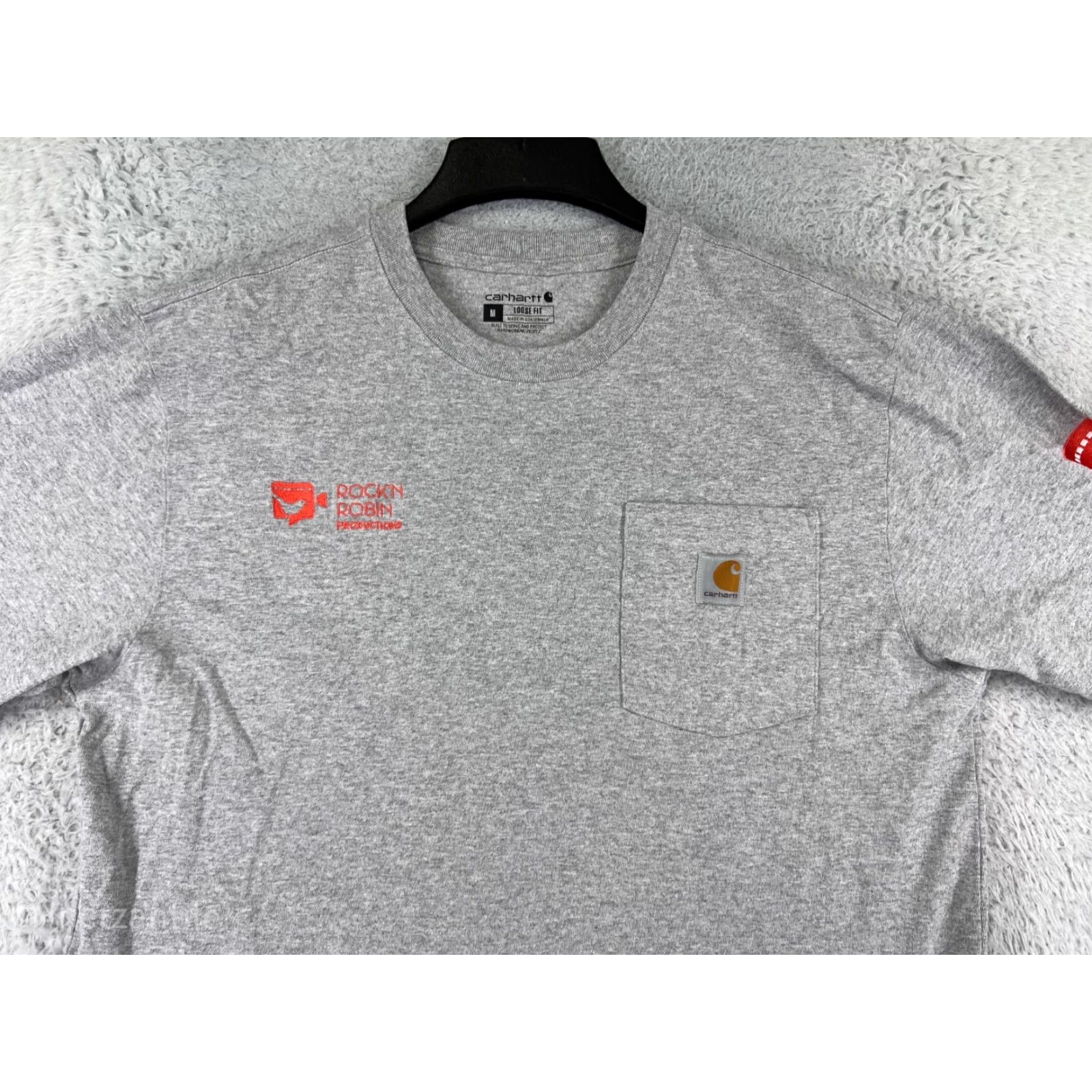 Carhartt Carhartt Shirt Men Medium Gray Cotton Blend Pocket Workwear Crew Neck Short Sleeve T-Shirt Size US M / EU 48-50 / 2 - 5 Thumbnail