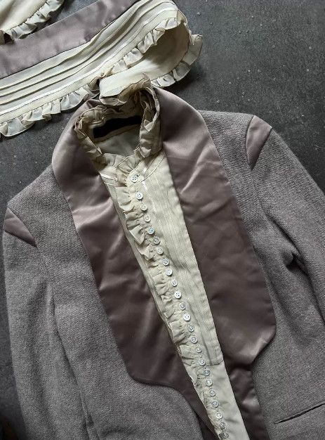 Undercover 06AW GURUGURU Detachable Collar Satin & Mixed-Fabric Jacket Size 38L - 6 Thumbnail