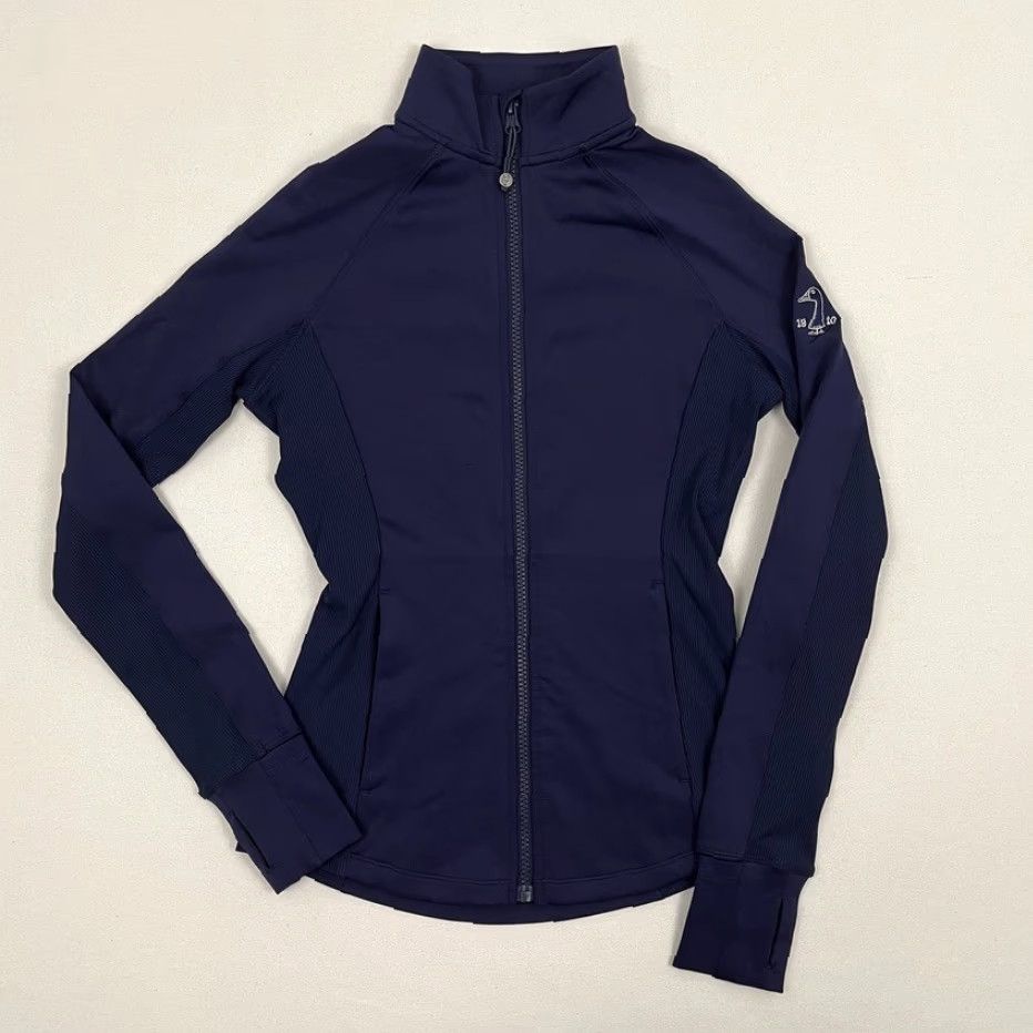 Vintage Greyson Golf Soleil Jacket Womens XS Navy Blue Active Performance Full Zip Casual Sports Athleisure Jacket Size XS / US 0-2 / IT 36-38 - 3 Thumbnail