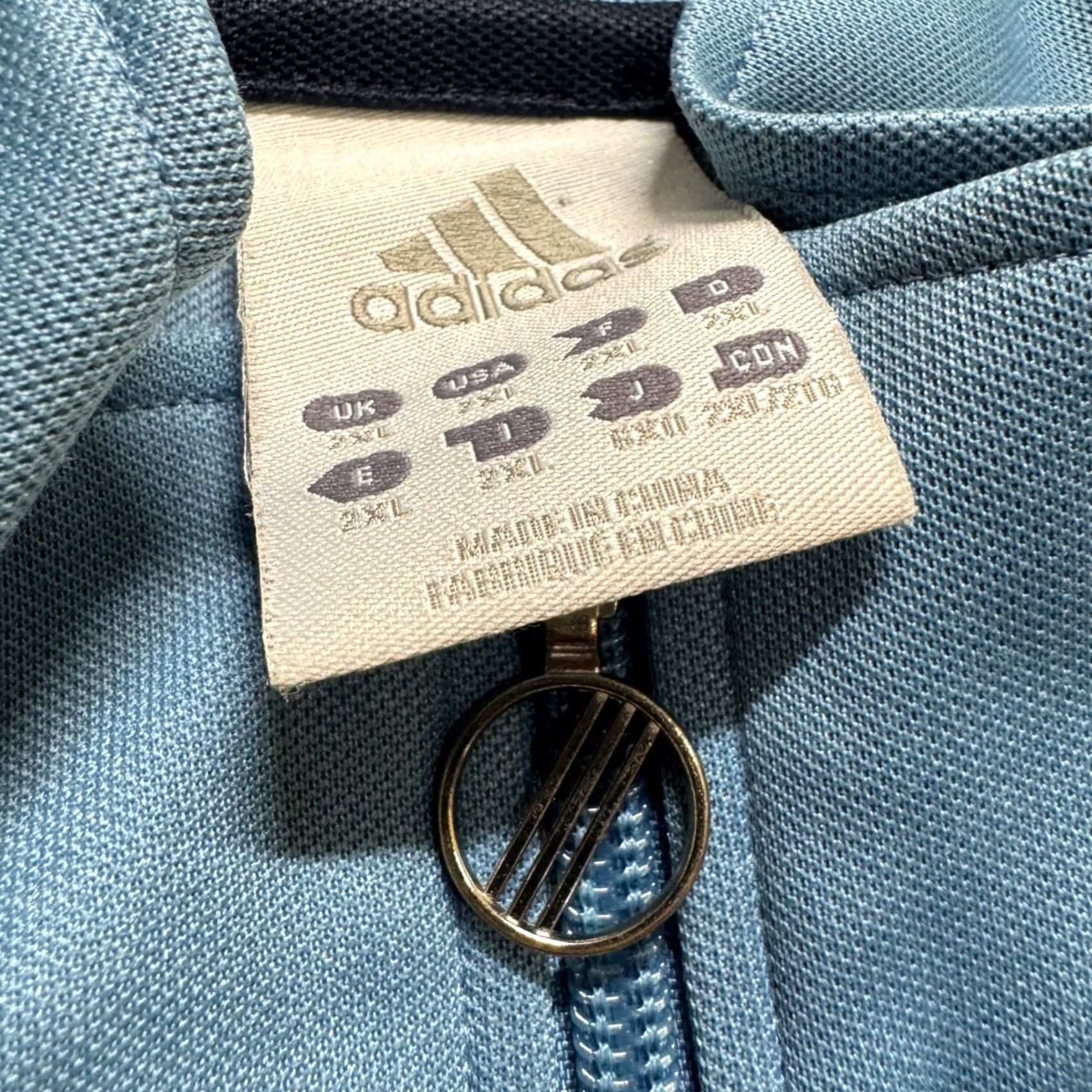 Adidas VTG Adidas Jacket Men 2XL Track Full-zip 3 Stripes Blue Black Sportswear Y2K Size US XXL / EU 58 / 5 - 4 Thumbnail