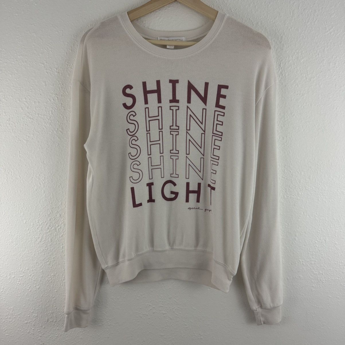 Spiritual Gangster SPIRITUAL GANGSTER White Shine Light Savasana Pullover Top Size M / US 6-8 / IT 42-44 - 4 Thumbnail