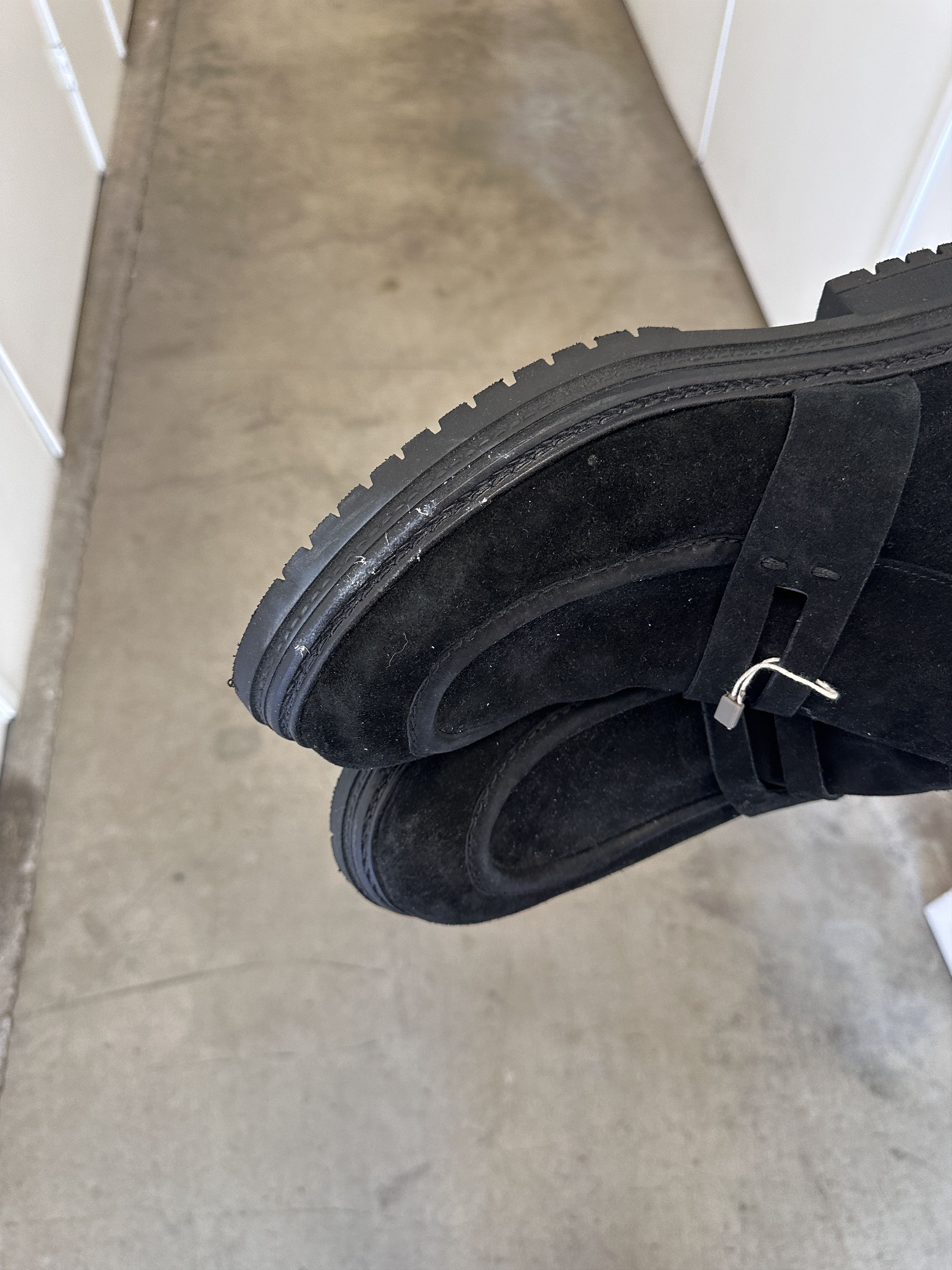 Handmade × Vintage Italian reverse Wallabee platform loafer. Size 13. 804. Size US 13 / EU 46 - 12 Thumbnail