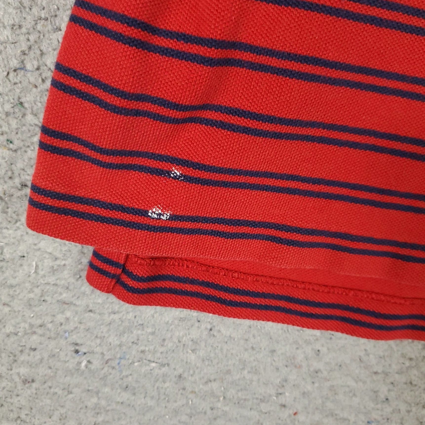 Ralph Lauren Ralph Lauren Polo Shirt Mens XL Striped Red/Blue Short Sleeve Casual Knit Button-Front Classic Pony Logo Size US XL / EU 56 / 4 - 4 Thumbnail